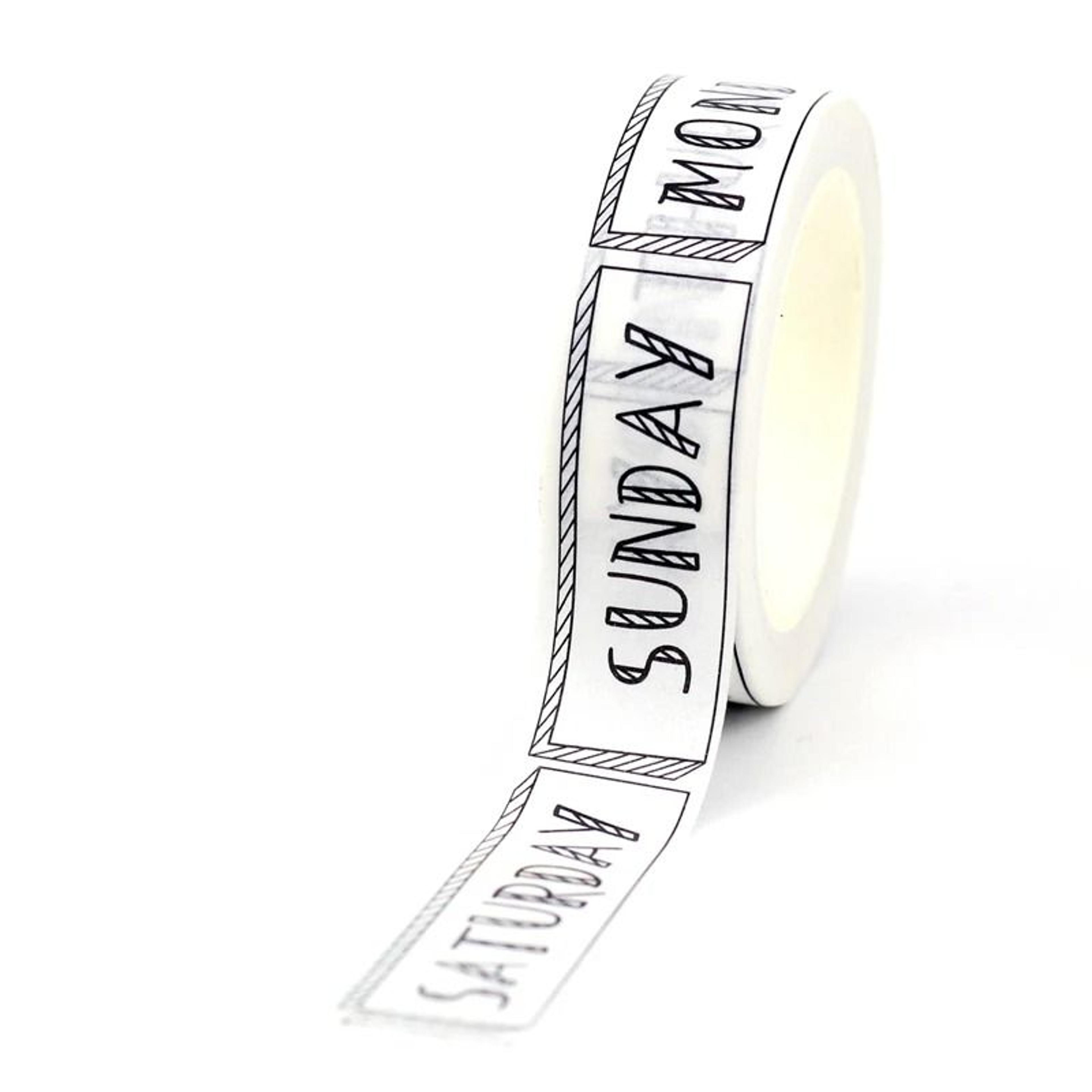 japanese minimalist weekly planner washi tape