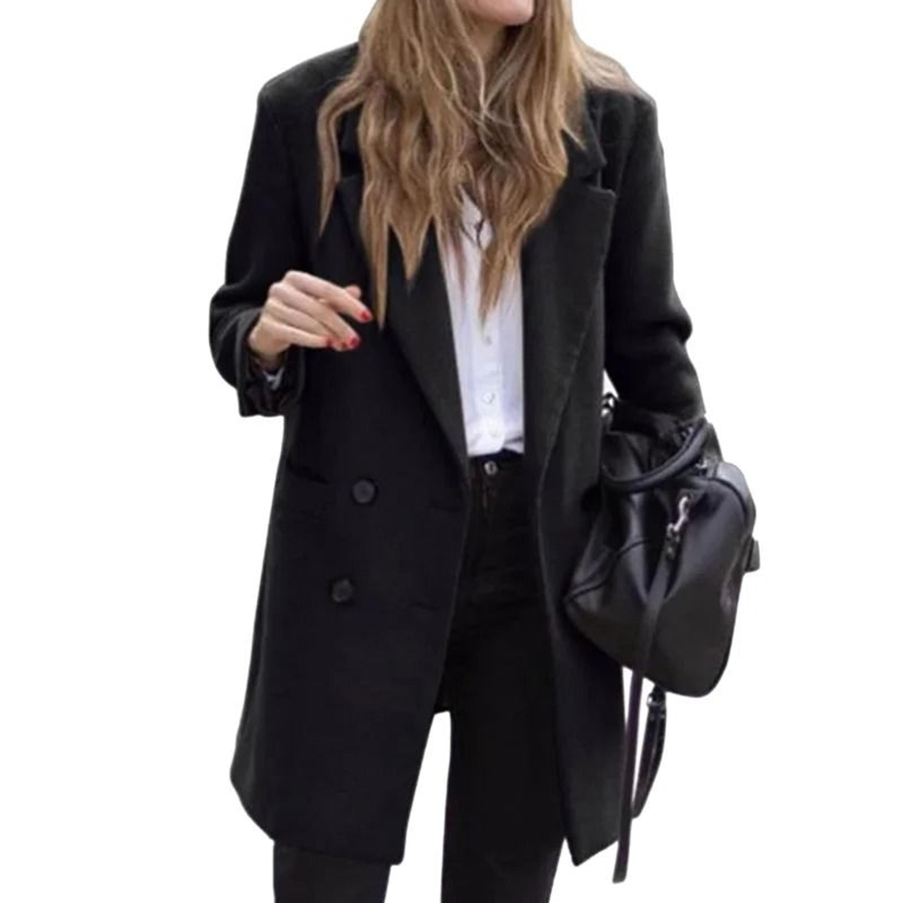DoubleBreasted Winter Wool Blend Coat 7