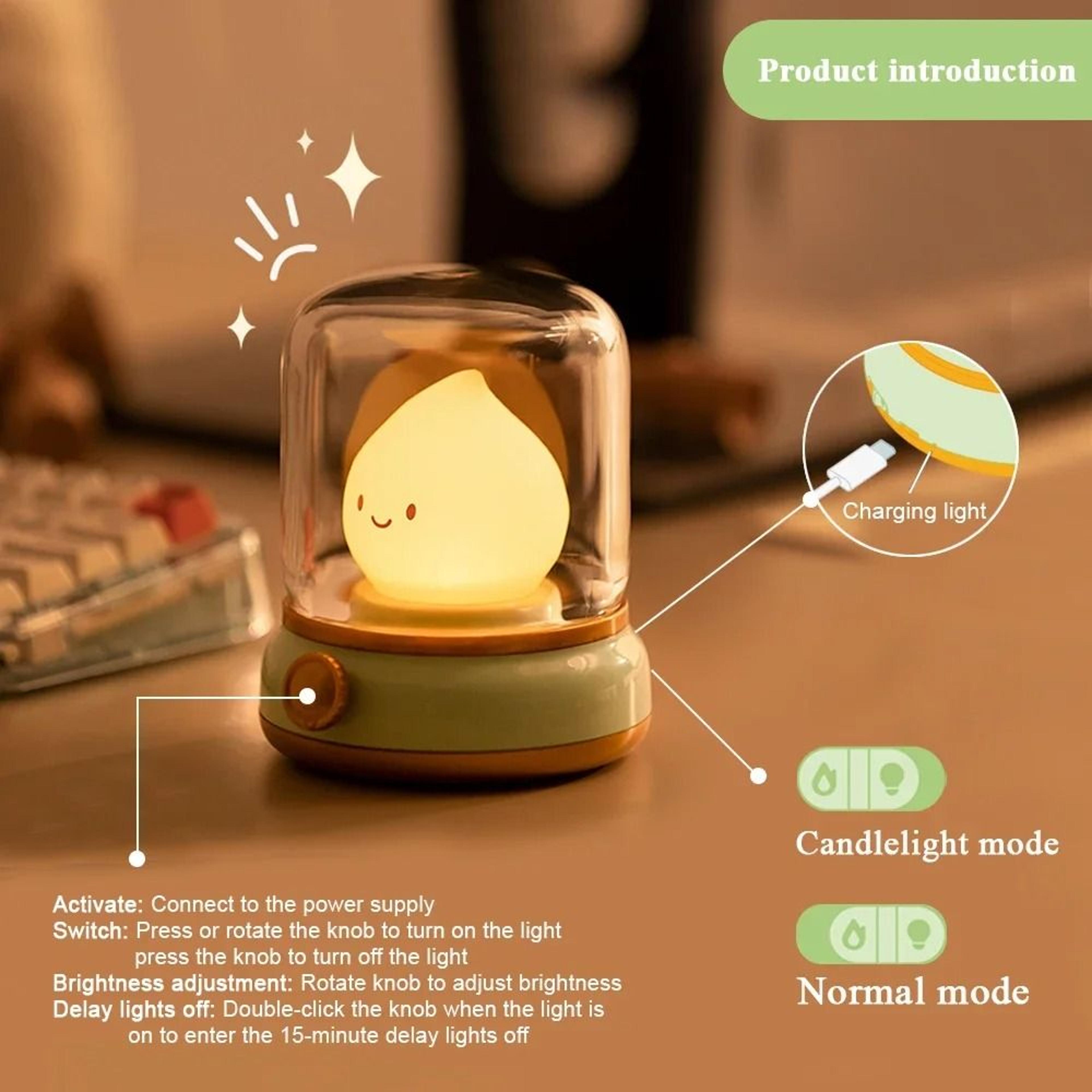 Rechargeable Retro Kerosene LED Night Light 3