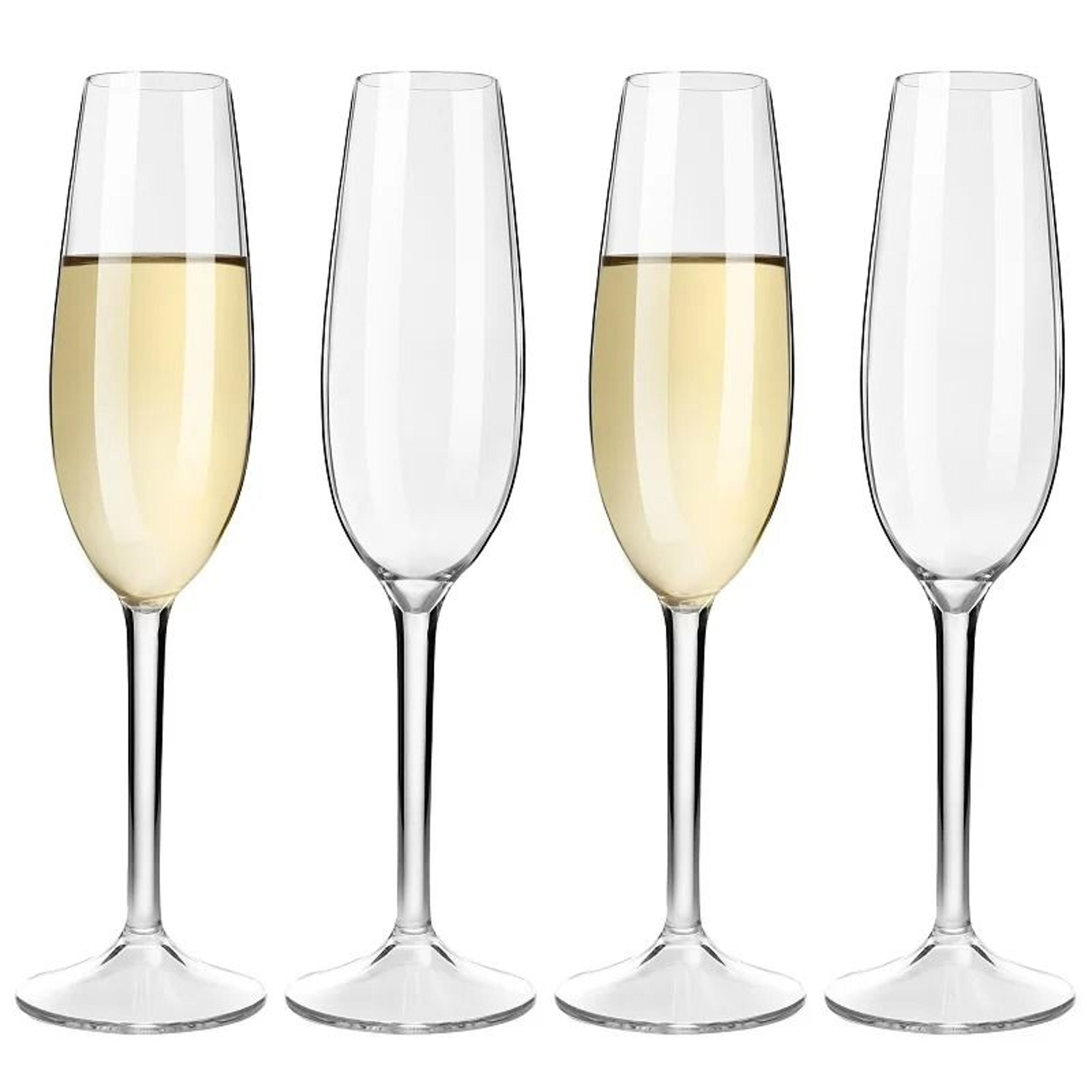2-piece shatterproof tritan champagne flute set