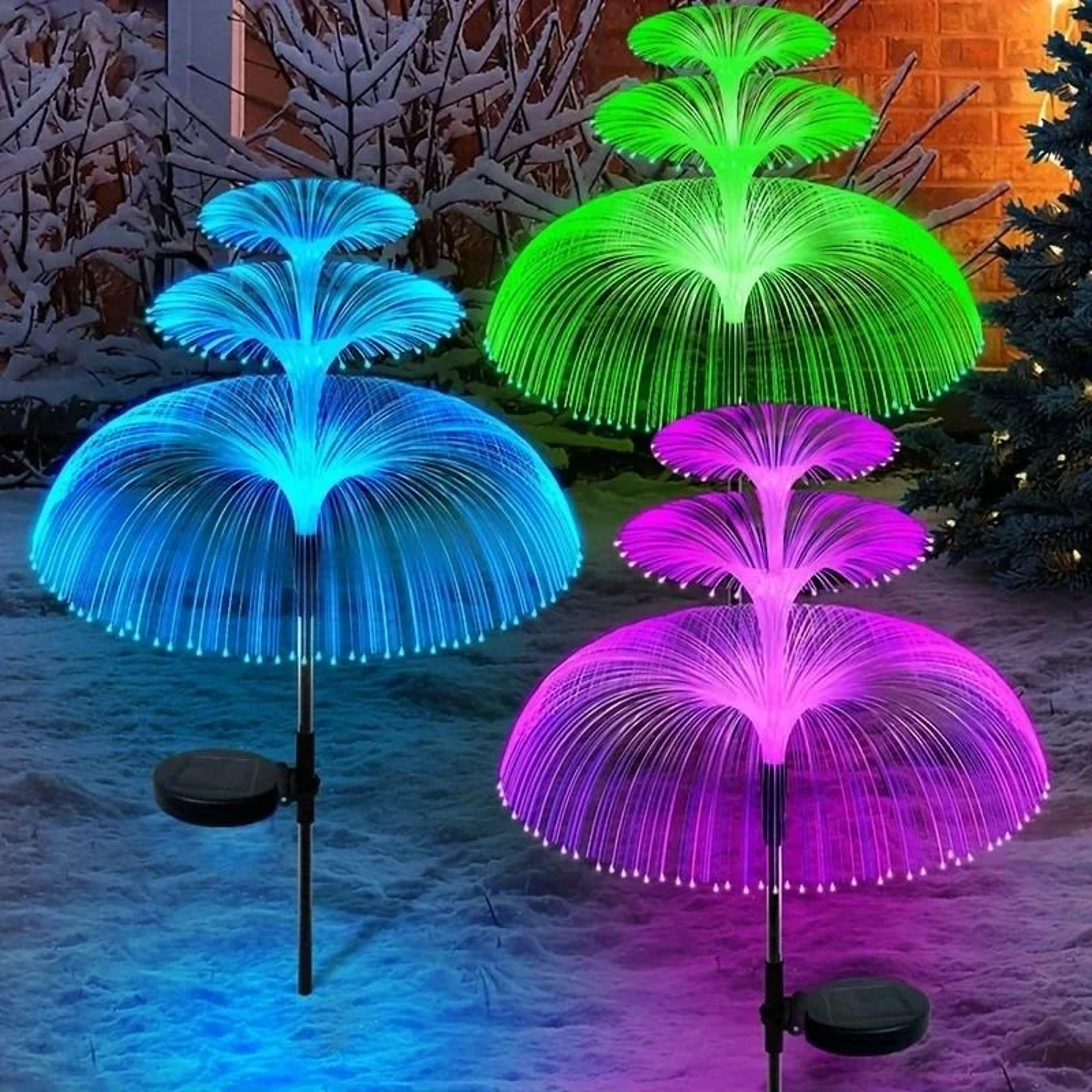 Solar ColorChanging Jellyfish Garden Lights 7