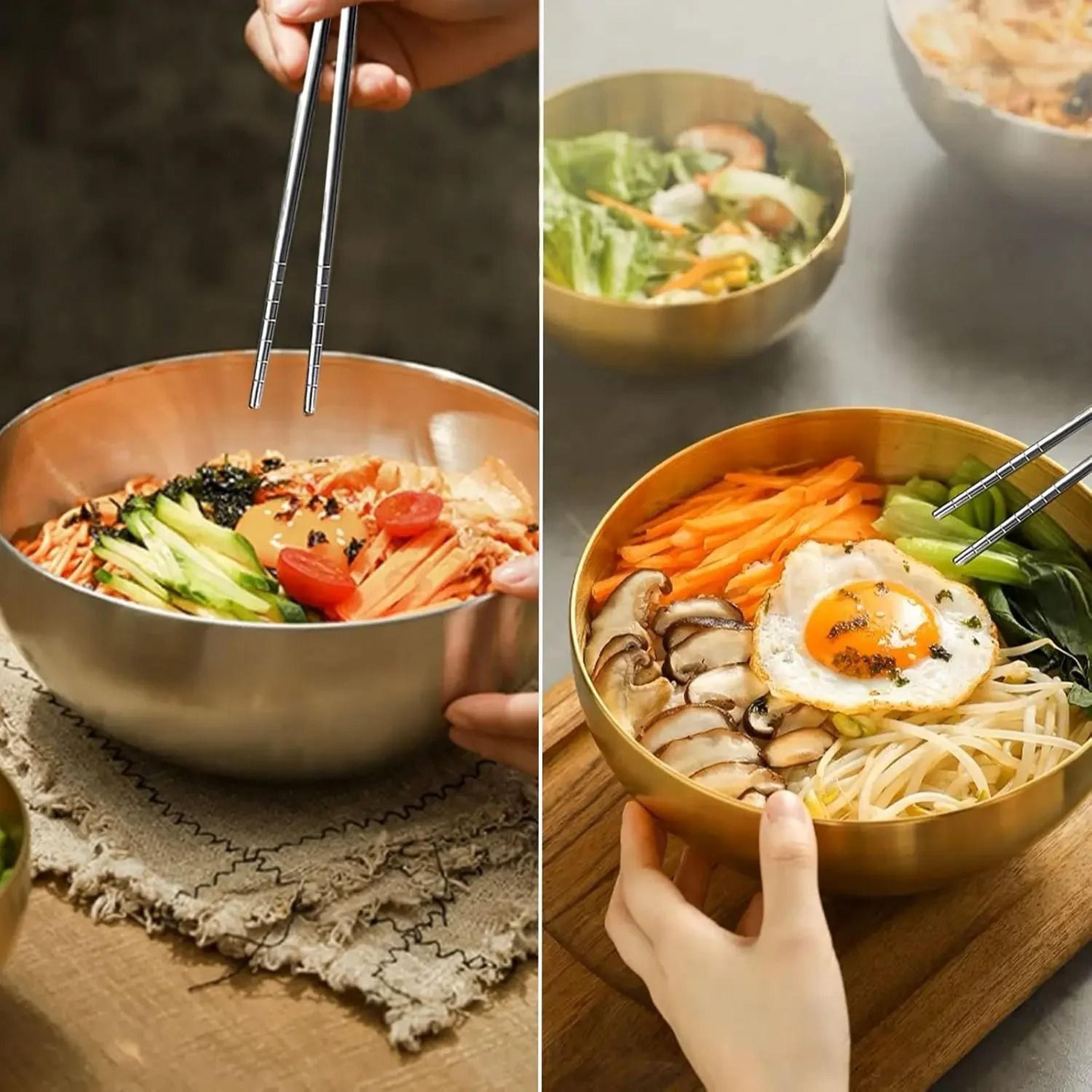 Stainless Steel Reusable Chopstick Set 4