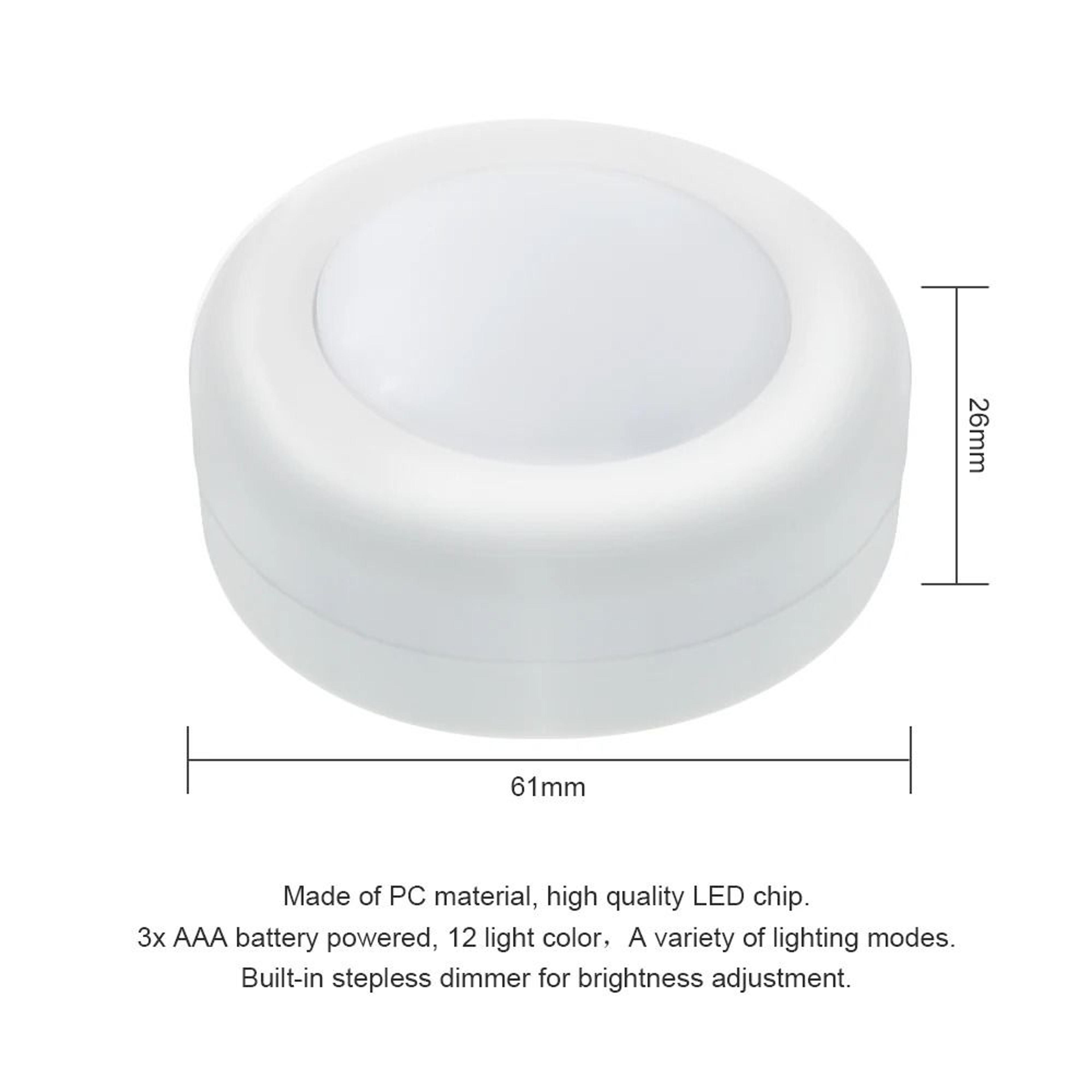 Remote Controlled Mini LED Puck Light Set 3