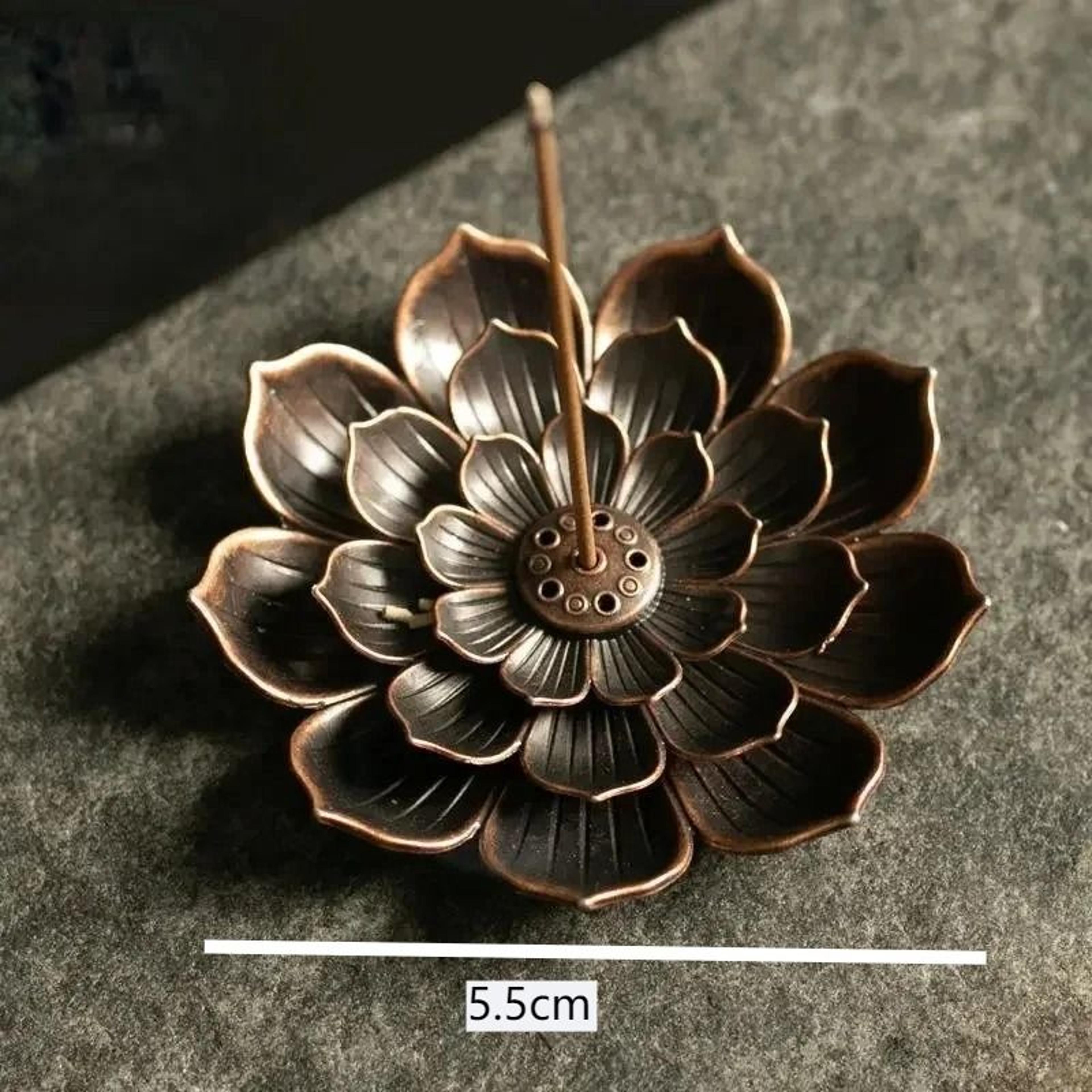 Sacred Lotus Alloy Incense Burner 1