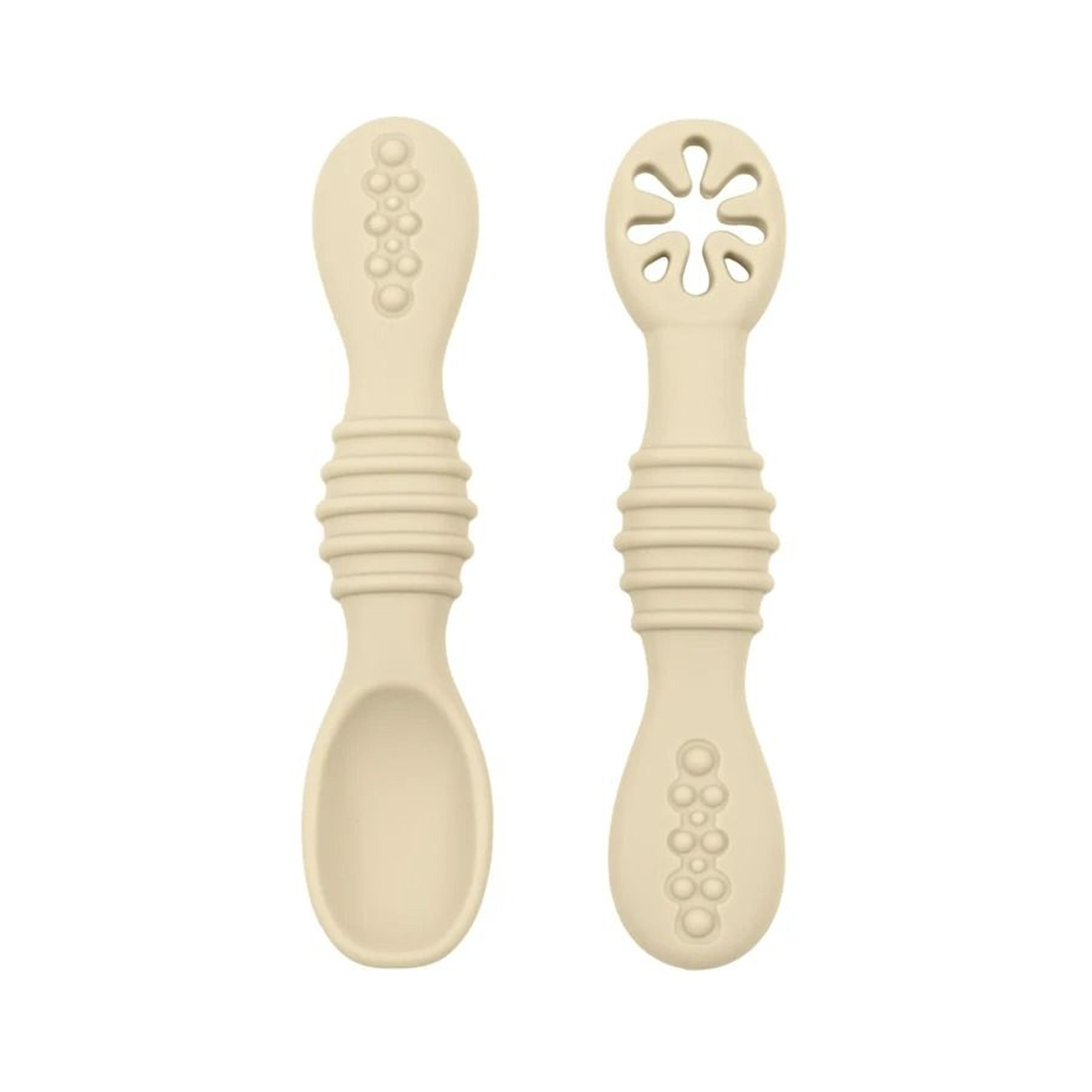 SoftTouch Silicone Baby Spoon  Fork Set 9