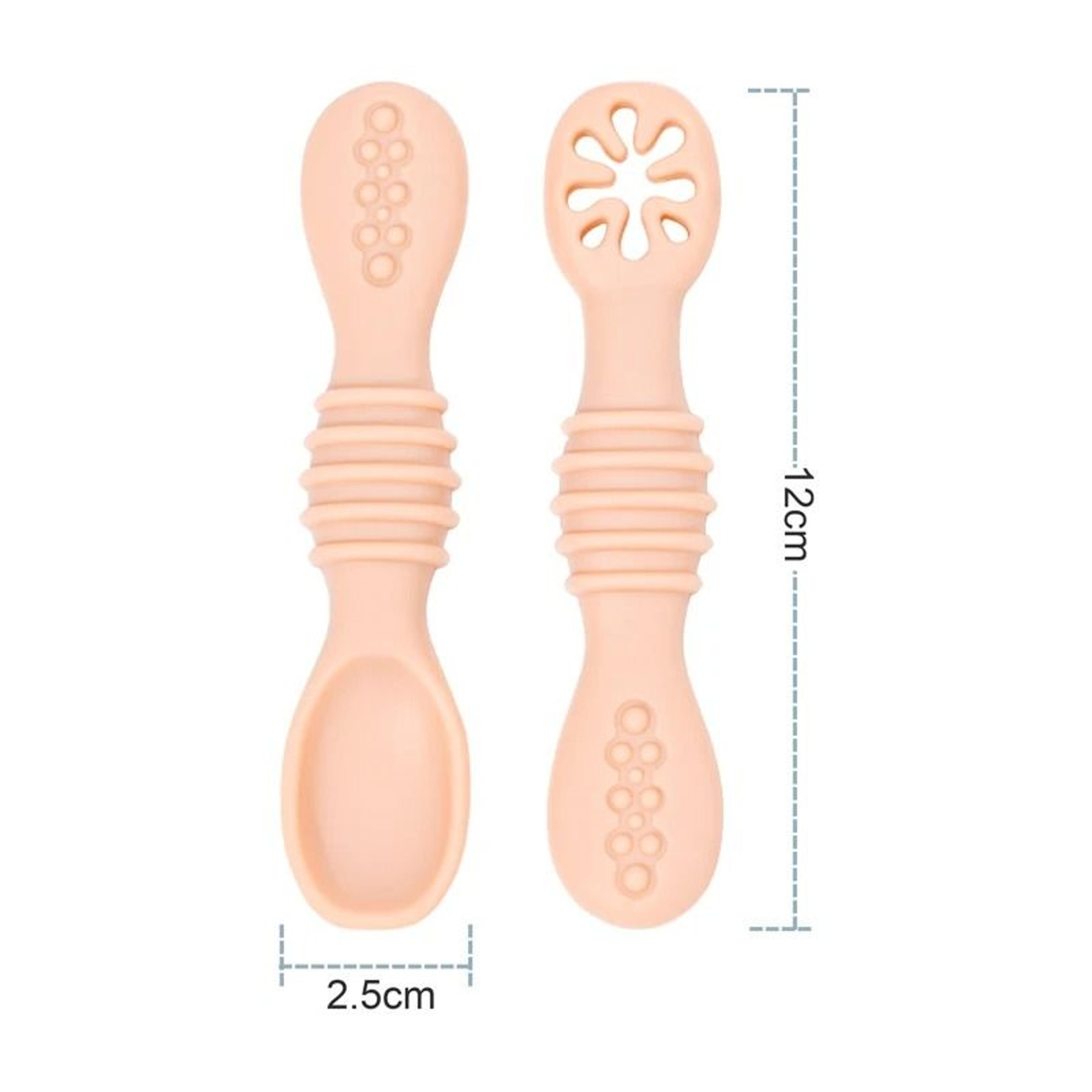 SoftTouch Silicone Baby Spoon  Fork Set 4