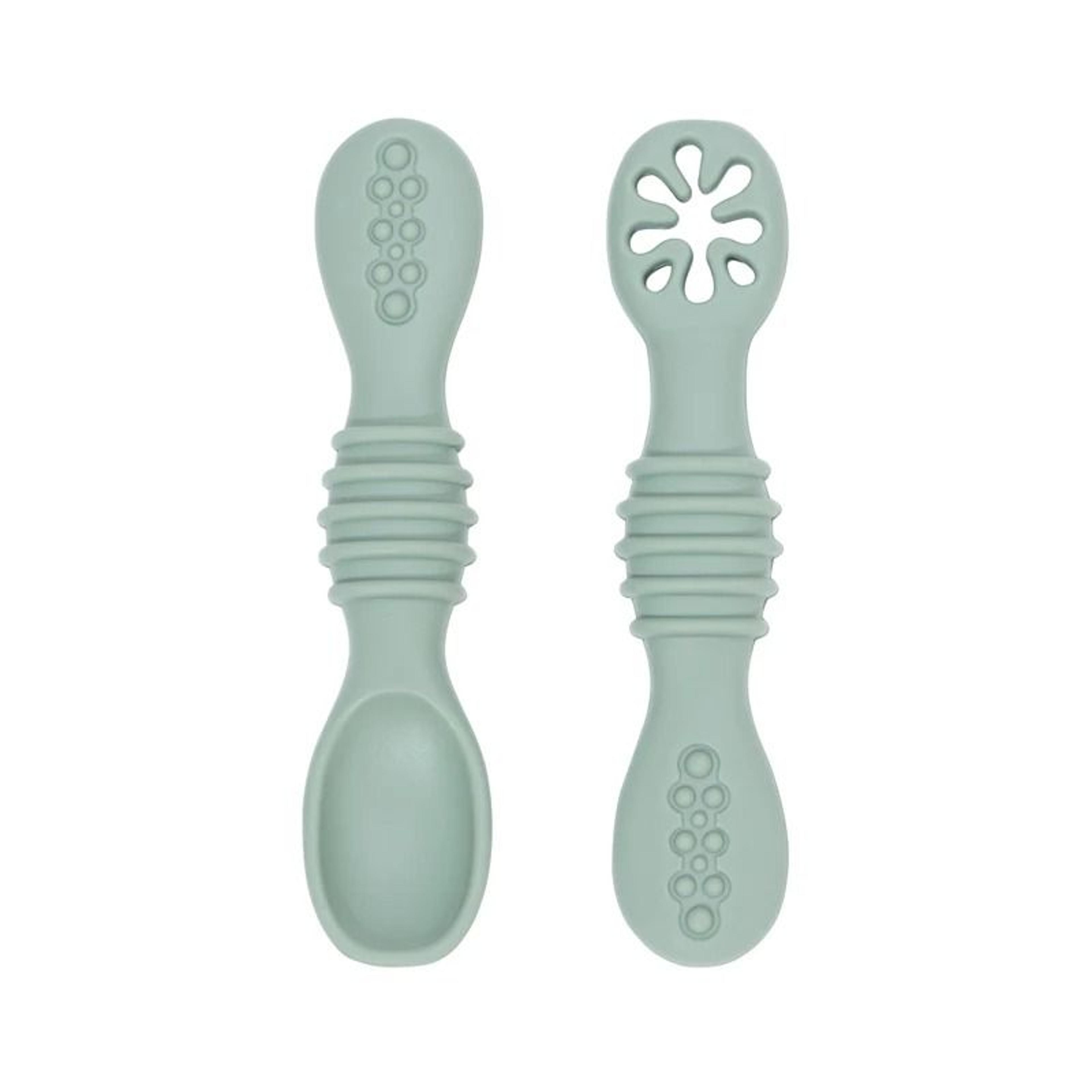 SoftTouch Silicone Baby Spoon  Fork Set 7