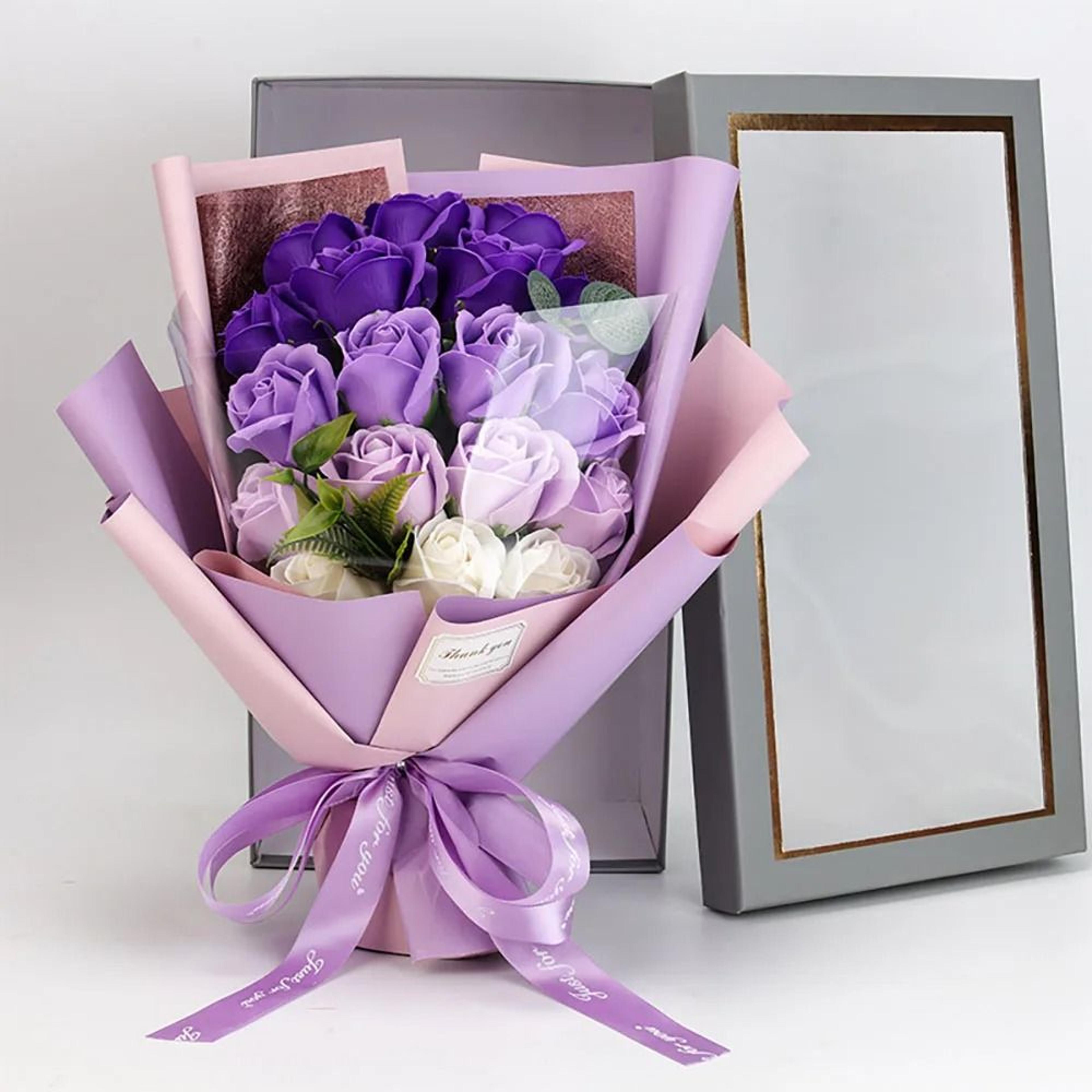 EverBloom 18Piece Luxury Soap Rose Bouquet 9
