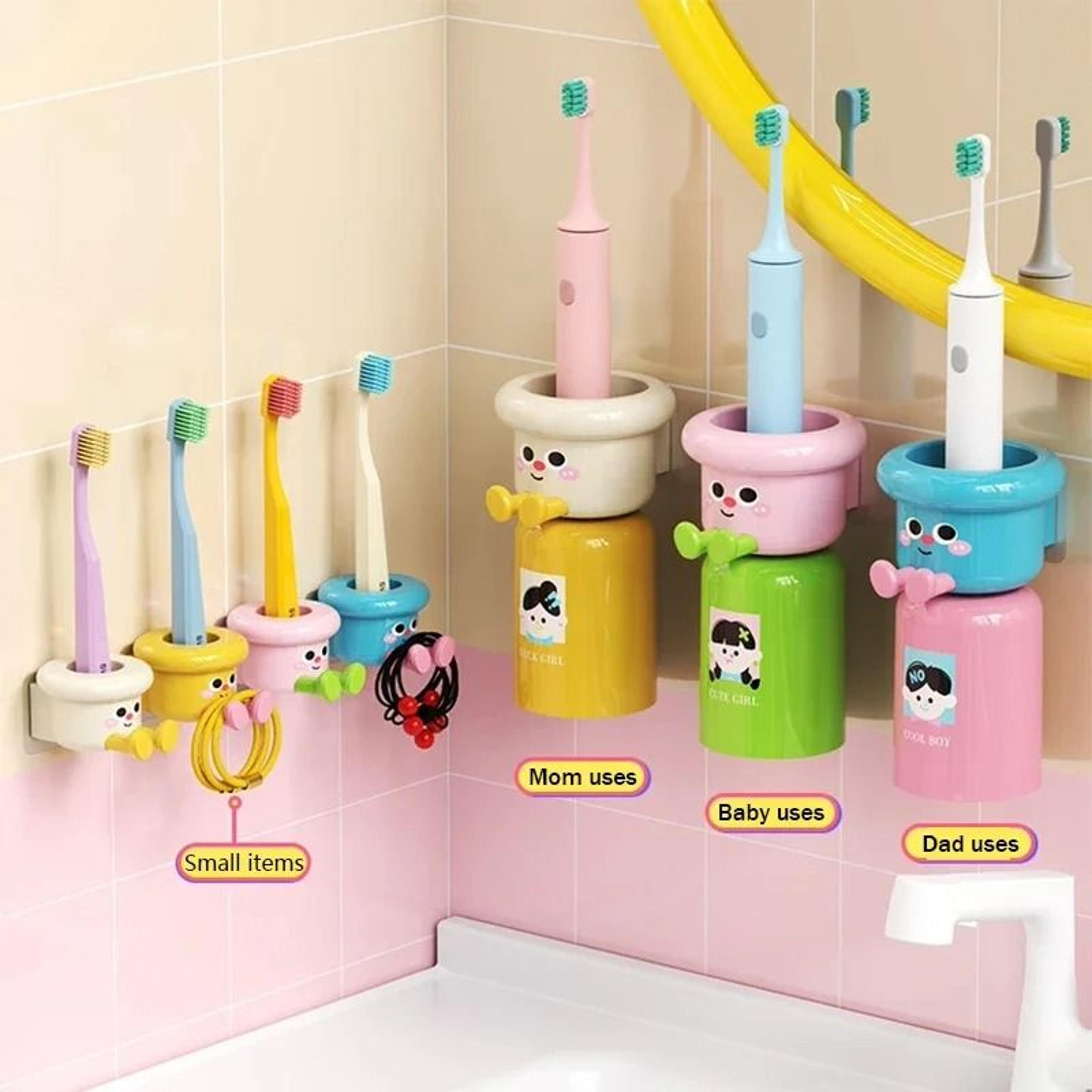 Creative 2in1 Kids Toothbrush  Gargle Cup Holder 3
