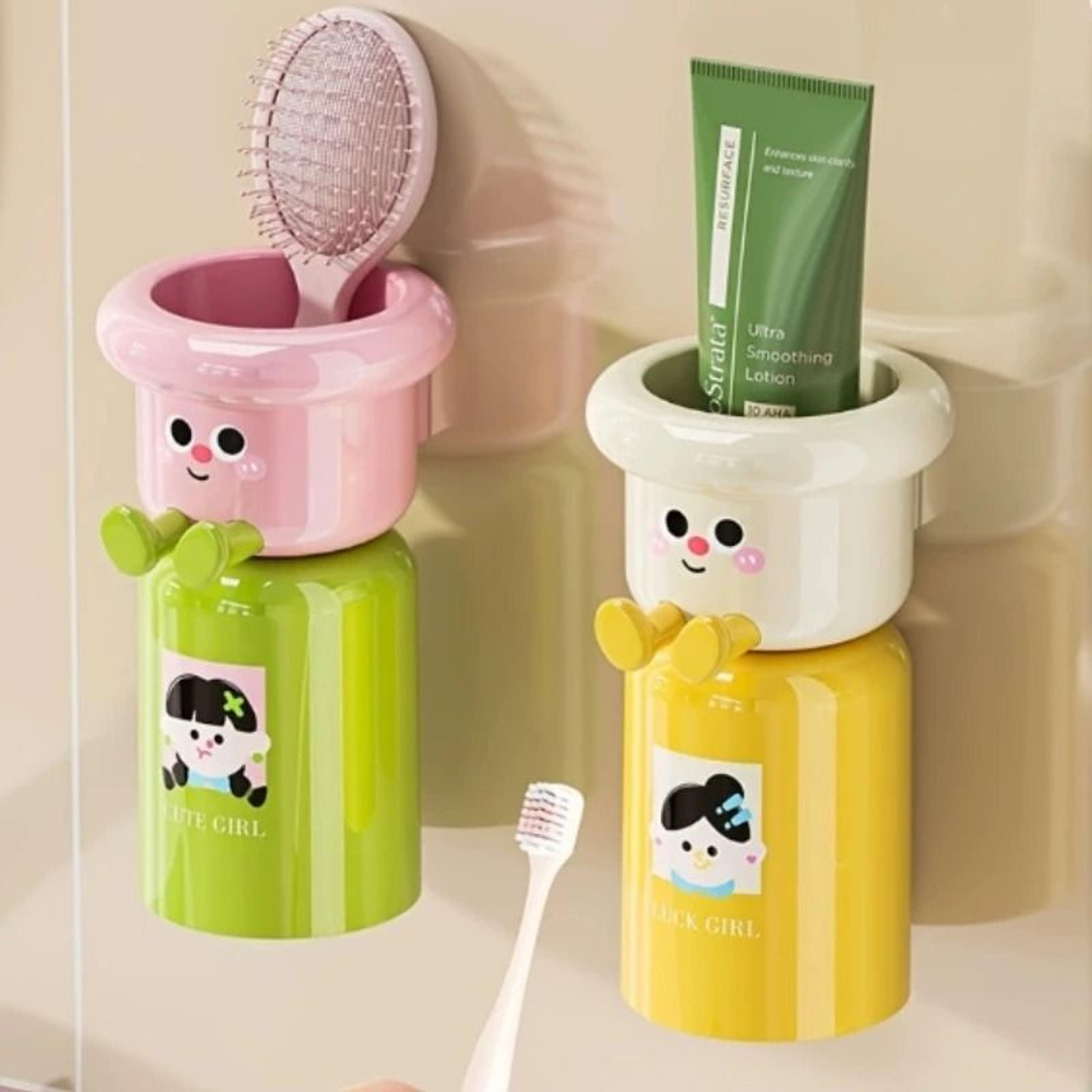Creative 2in1 Kids Toothbrush  Gargle Cup Holder 5
