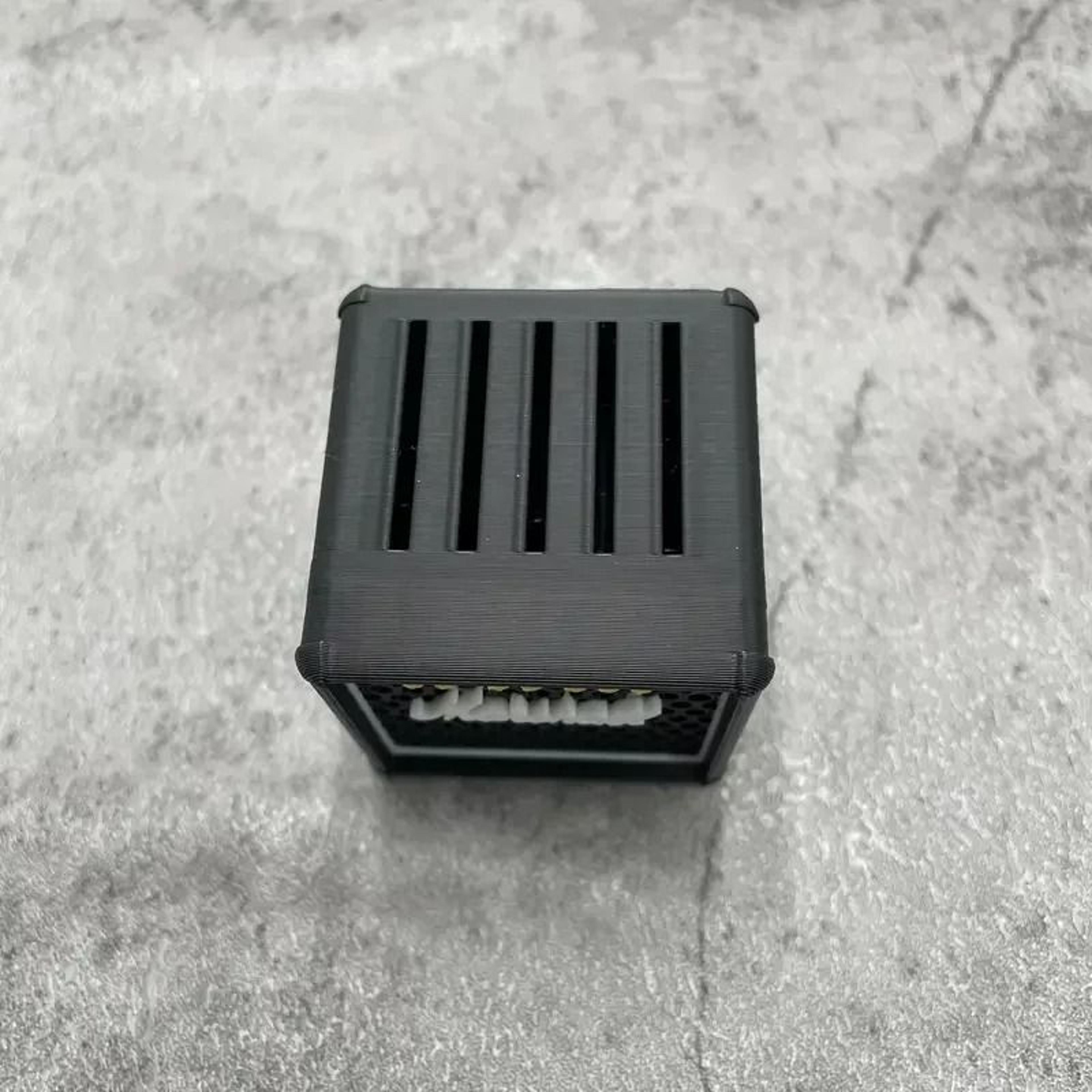 3DPrinted Mini Speaker Guitar Pick Storage Box 2