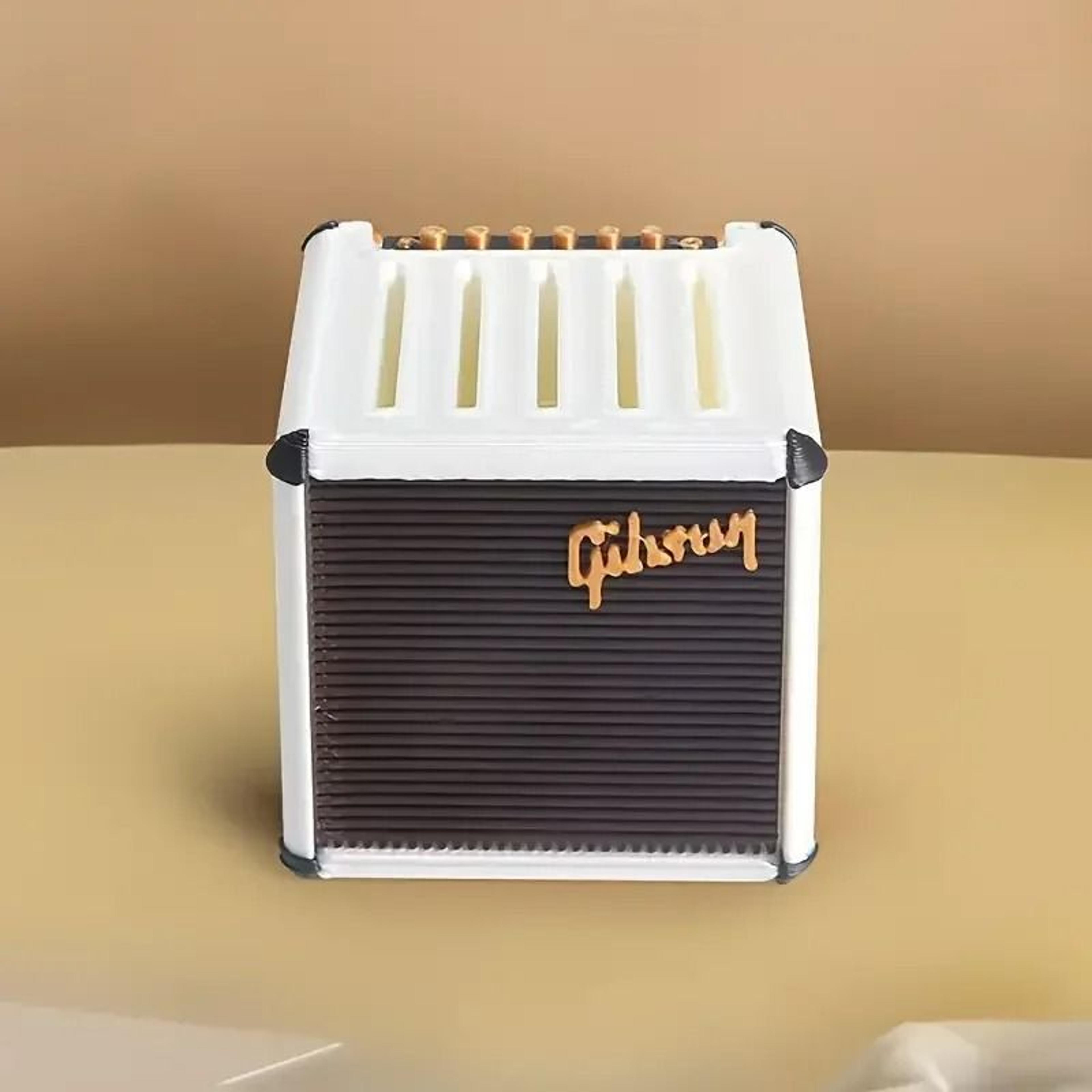 3DPrinted Mini Speaker Guitar Pick Storage Box 6