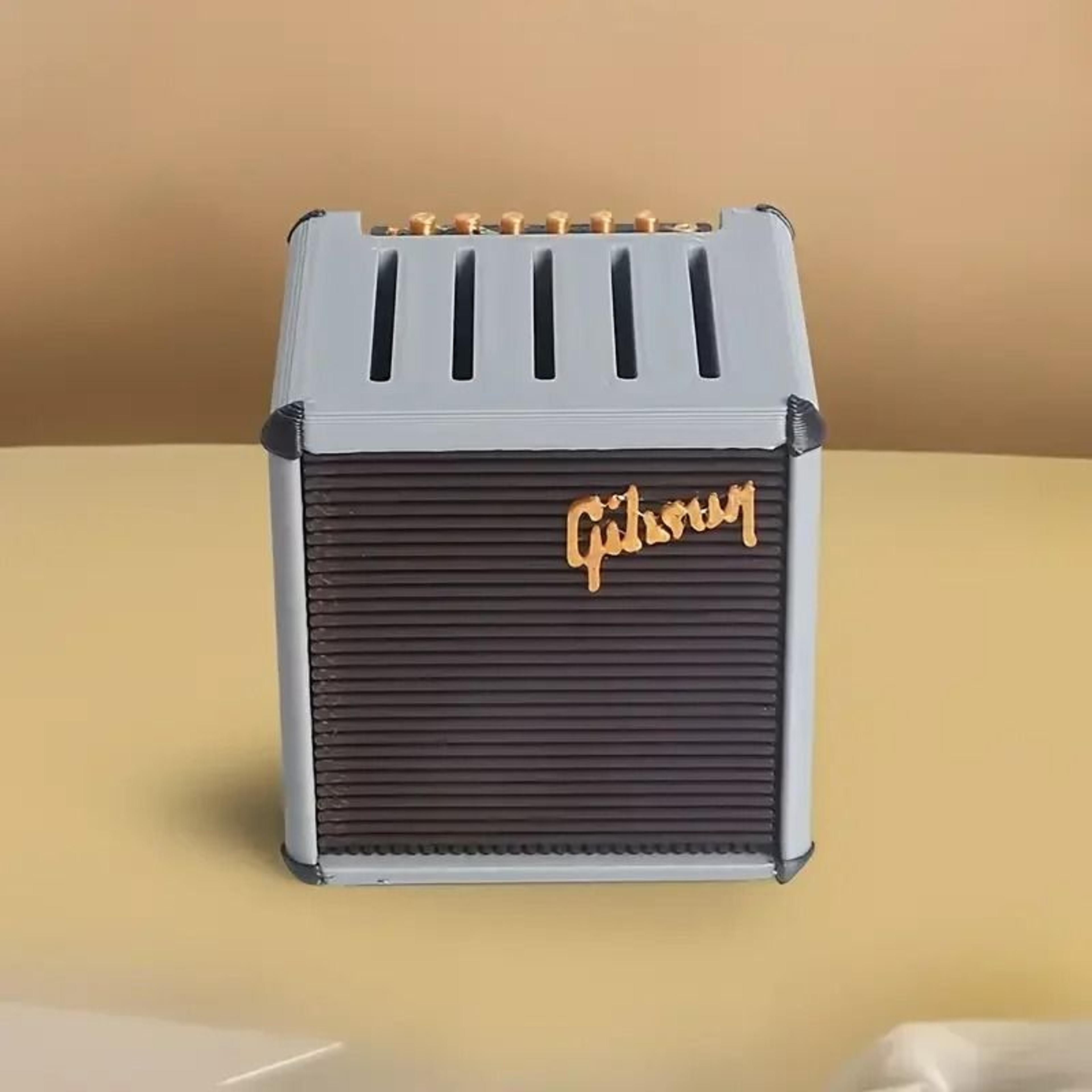 3DPrinted Mini Speaker Guitar Pick Storage Box 8