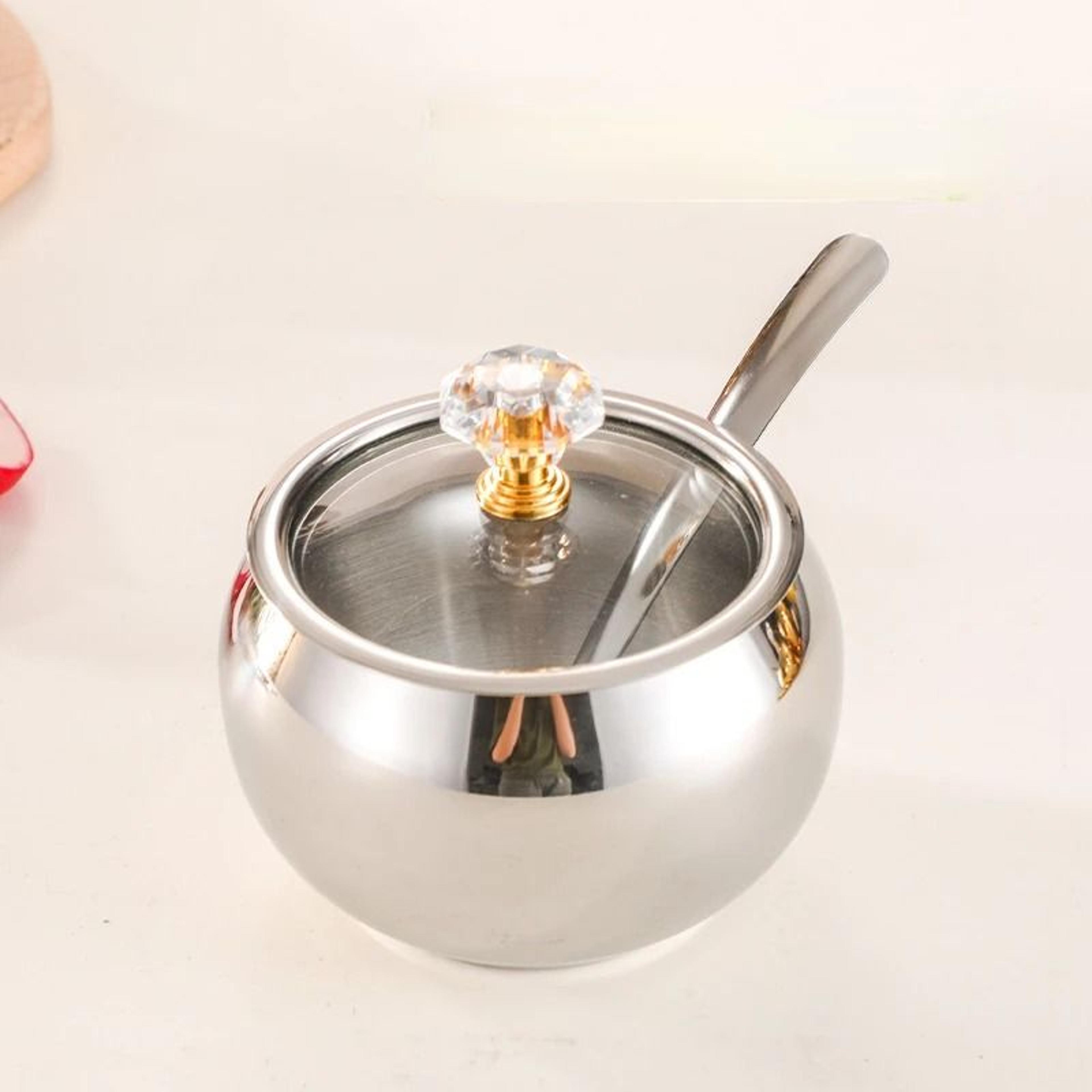 Gold  Silver Stainless Steel Luxury Condiment Set 8