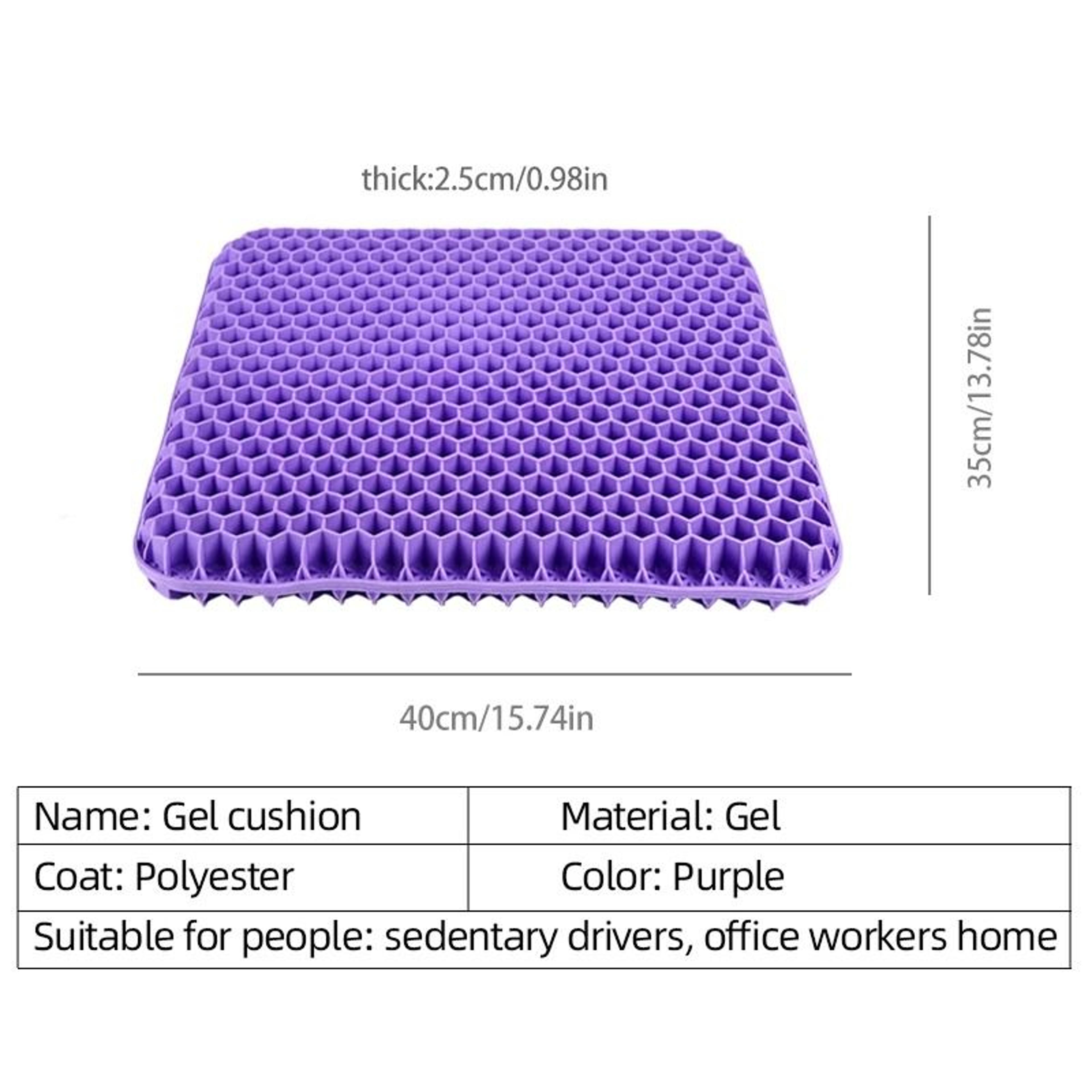 HighImpact Cooling Gel Honeycomb Seat Cushion 5