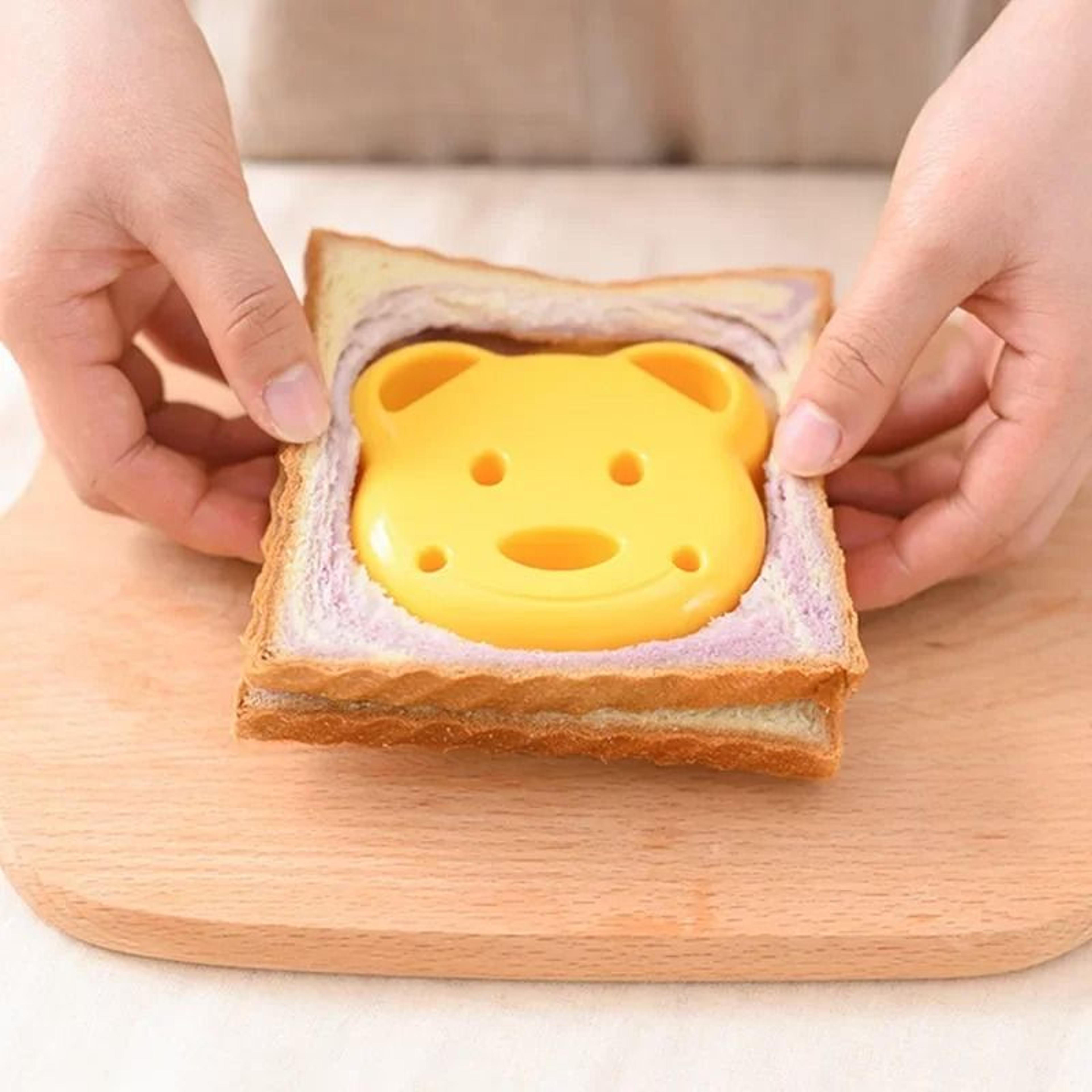 Cute Bear Sandwich Mold And Crustless Toast Bread Cutter 1