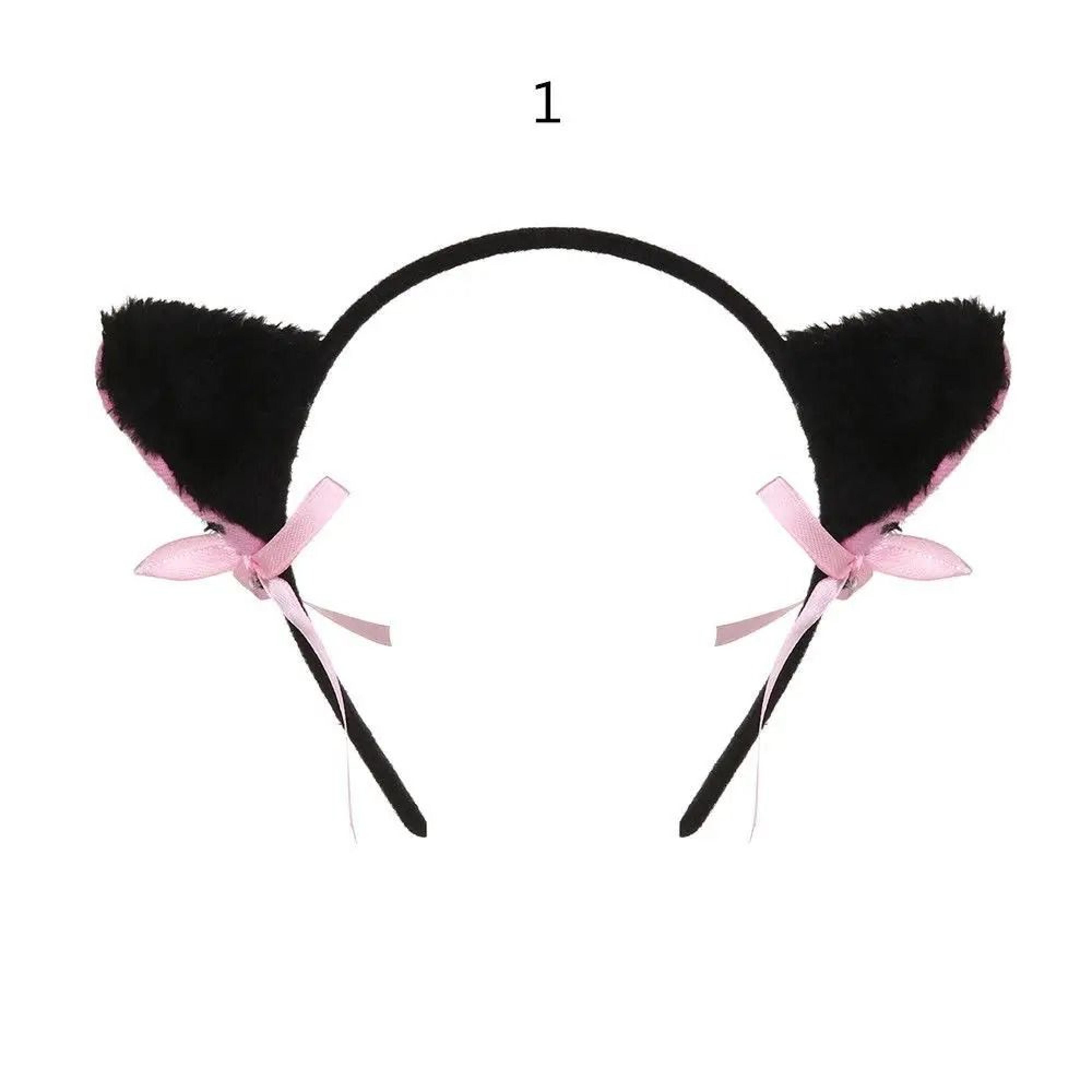 Cute Lace Black Cat Ears Headband  Sexy Cosplay  Party Hair Accessory 12