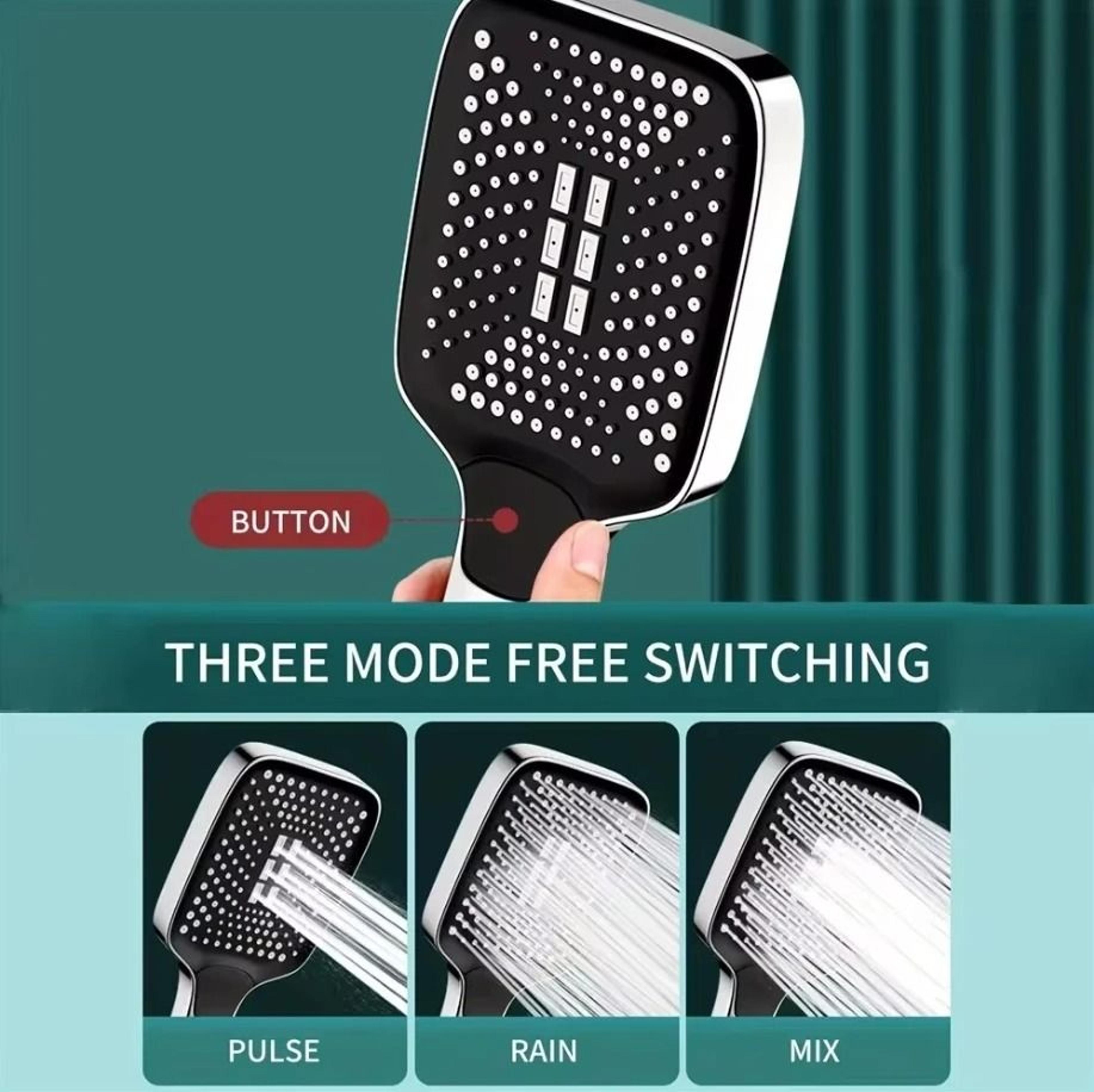 HighPerformance Rain Shower Combo  12Inch UltraLarge Overhead  3Mode Handheld Set 5