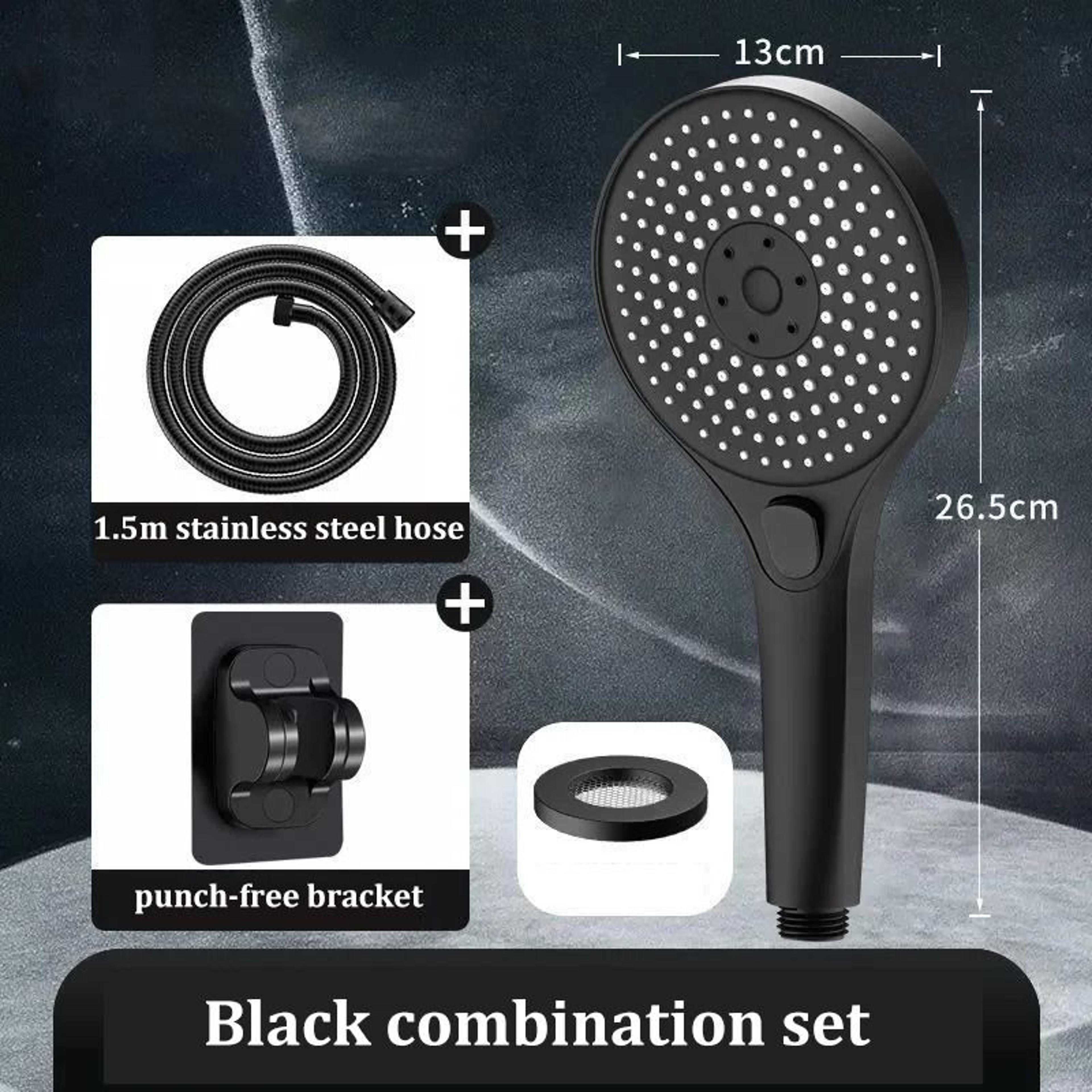 ThreeSpeed Pressurized Shower Combo  ExtraLarge Panel HighFlow Bathroom Head 7