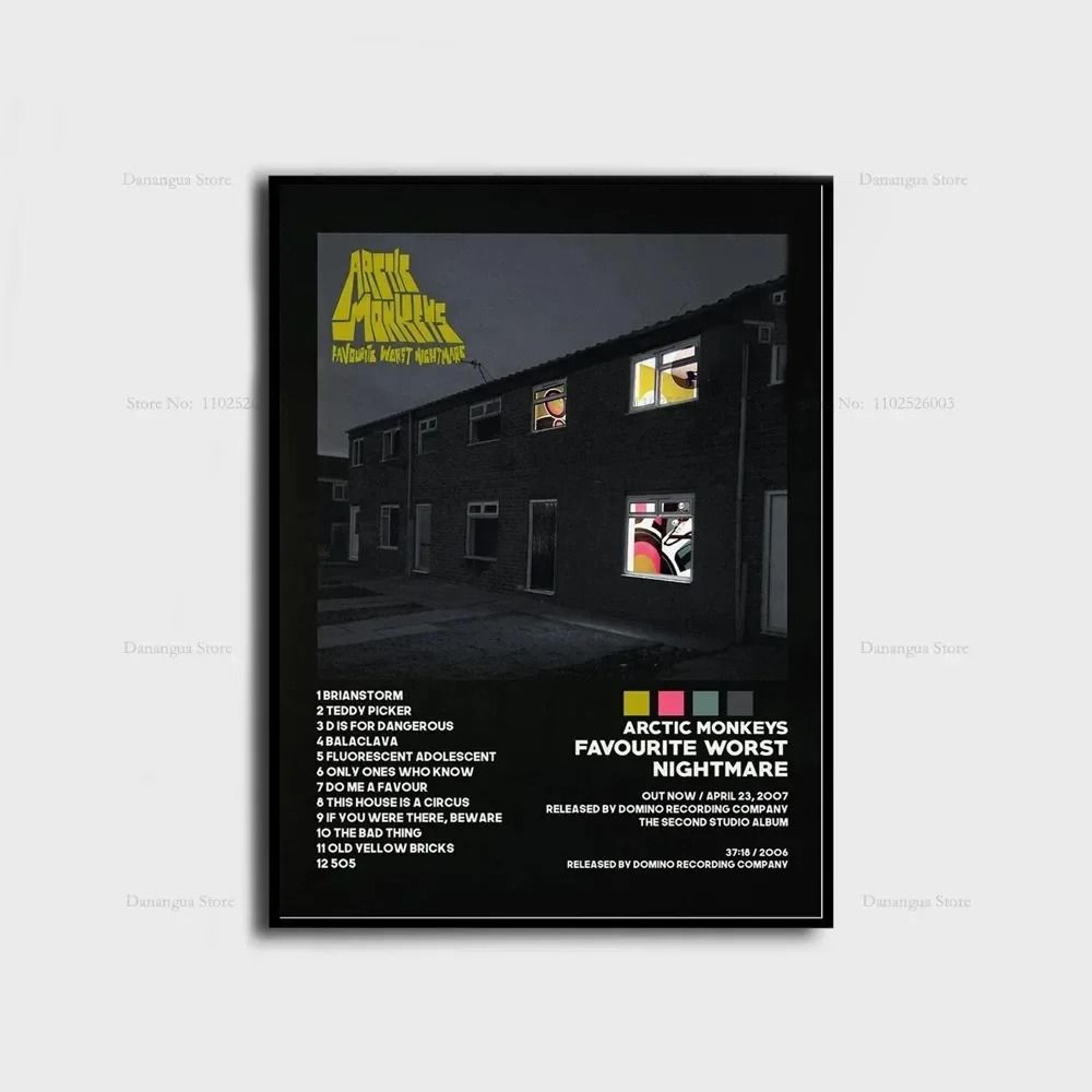 Arctic Monkeys Iconic Album Cover Poster  HighDefinition Canvas Wall Art For Music Lovers 10