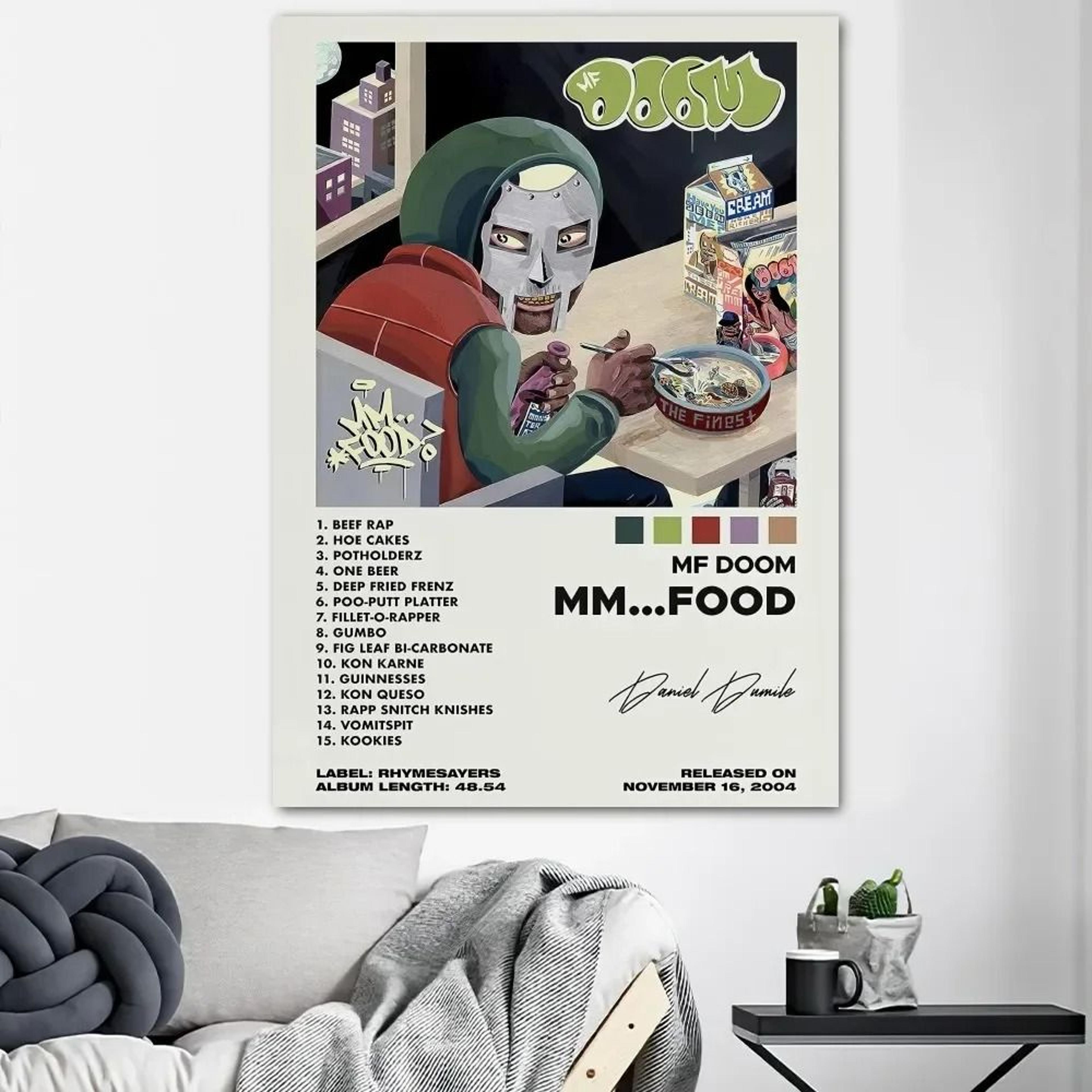 MF DOOM Madvillainy HD Canvas Poster  Iconic HipHop Album Art For Living Room Room  Office Decor 10