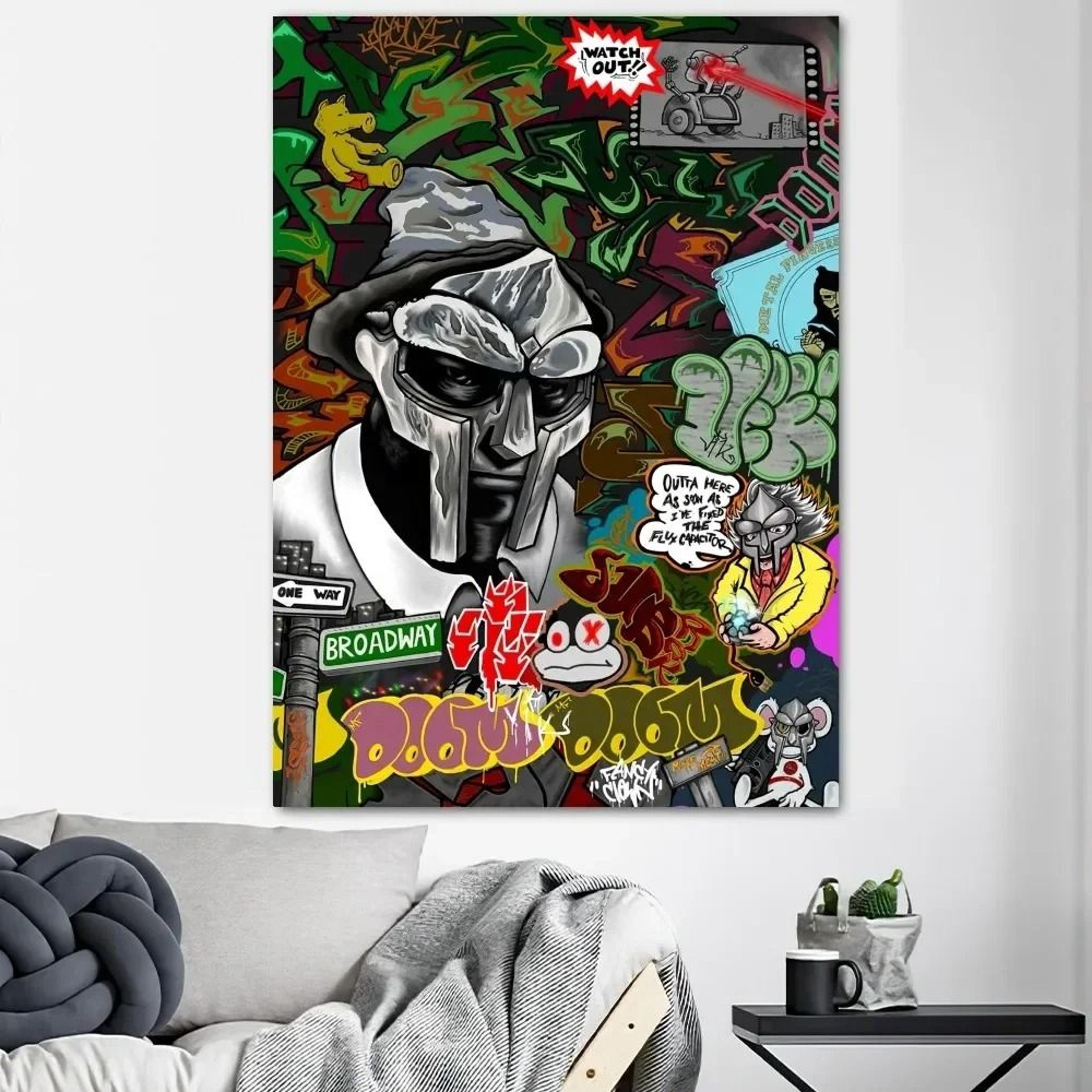 MF DOOM Madvillainy HD Canvas Poster  Iconic HipHop Album Art For Living Room Room  Office Decor 13
