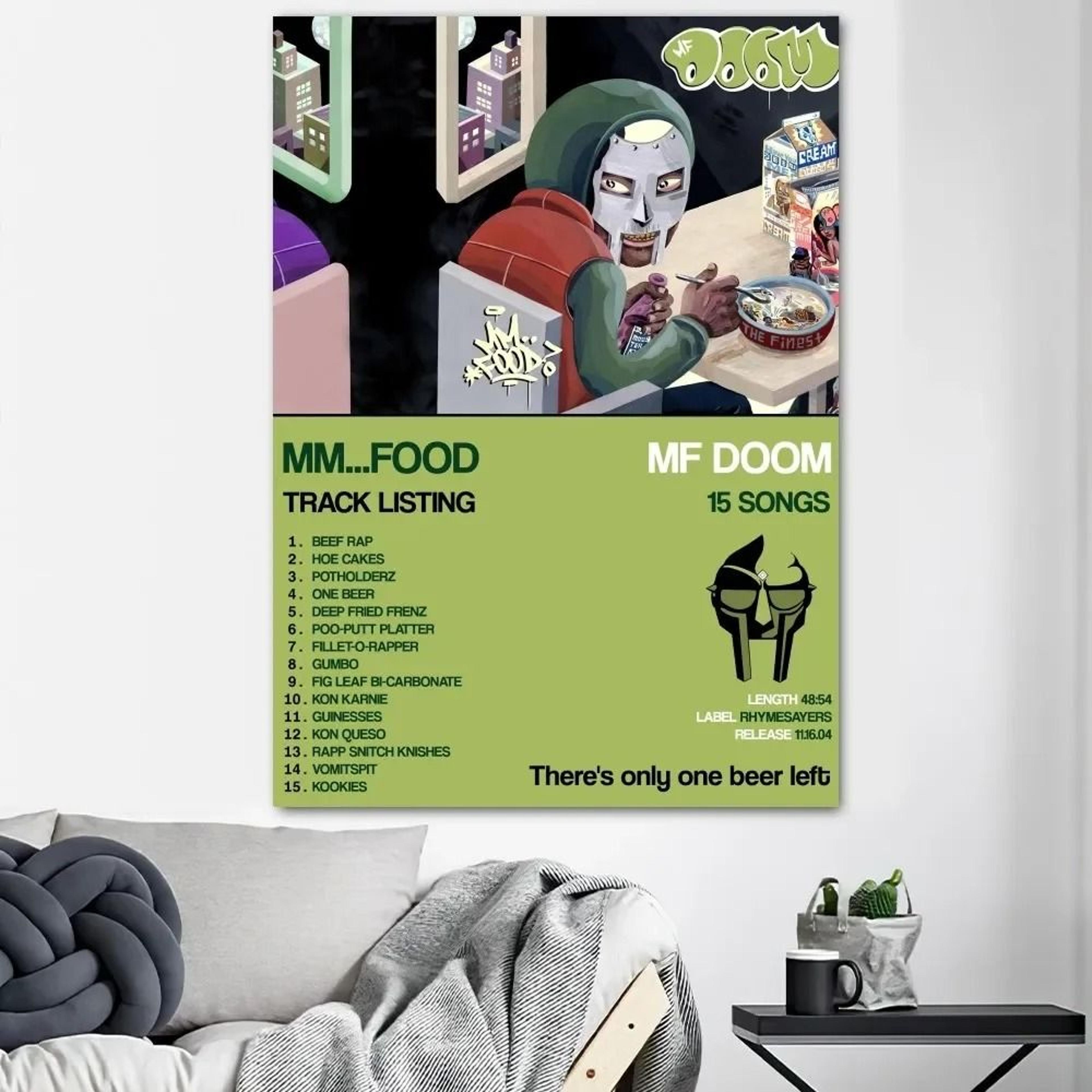 MF DOOM Madvillainy HD Canvas Poster  Iconic HipHop Album Art For Living Room Room  Office Decor 14