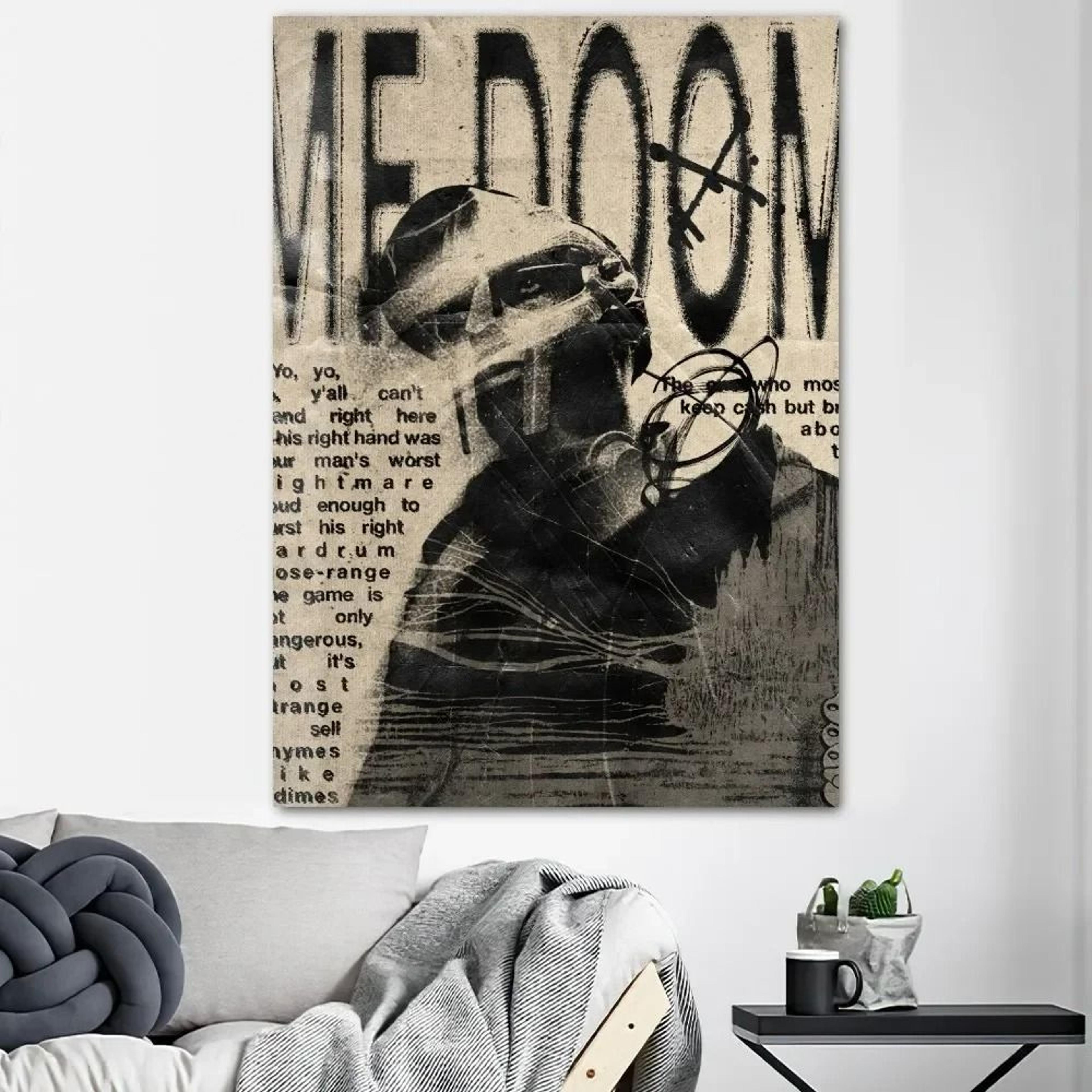 MF DOOM Madvillainy HD Canvas Poster  Iconic HipHop Album Art For Living Room Room  Office Decor 5