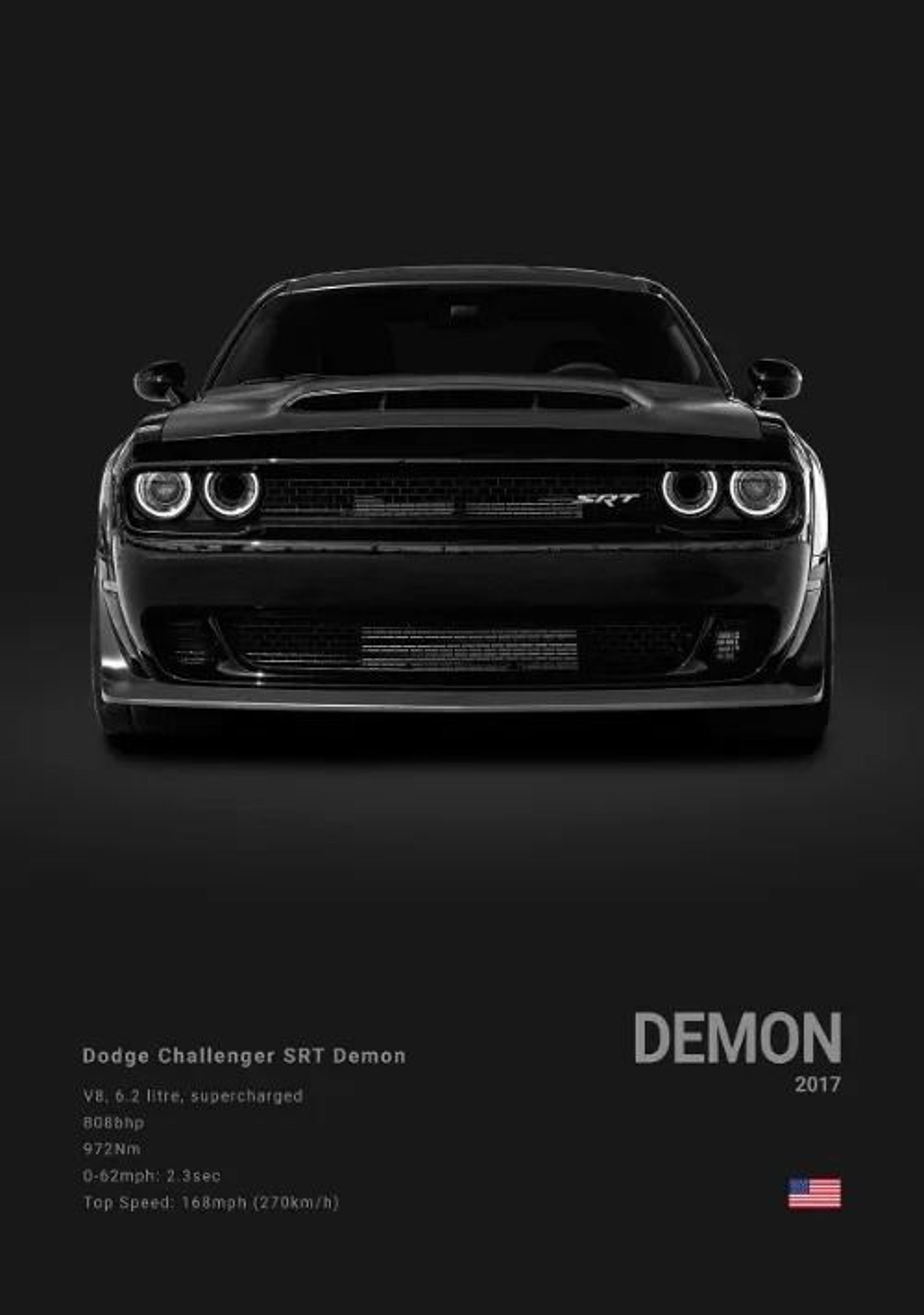 Dodge Challenger SRT Hellcat Redeye Canvas Poster  HighPerformance Muscle Car Photography For Moder 9