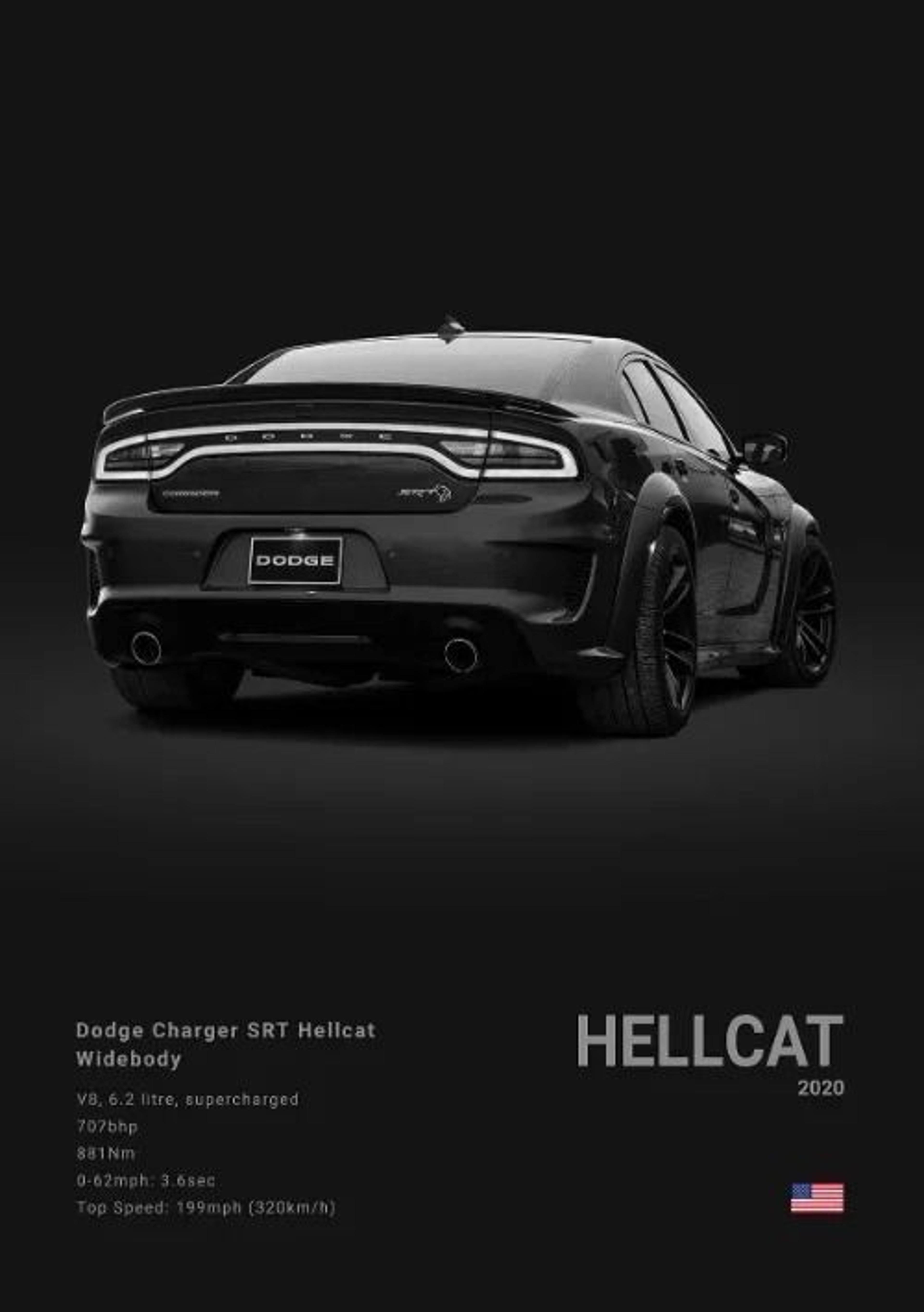 Dodge Challenger SRT Hellcat Redeye Canvas Poster  HighPerformance Muscle Car Photography For Moder 19