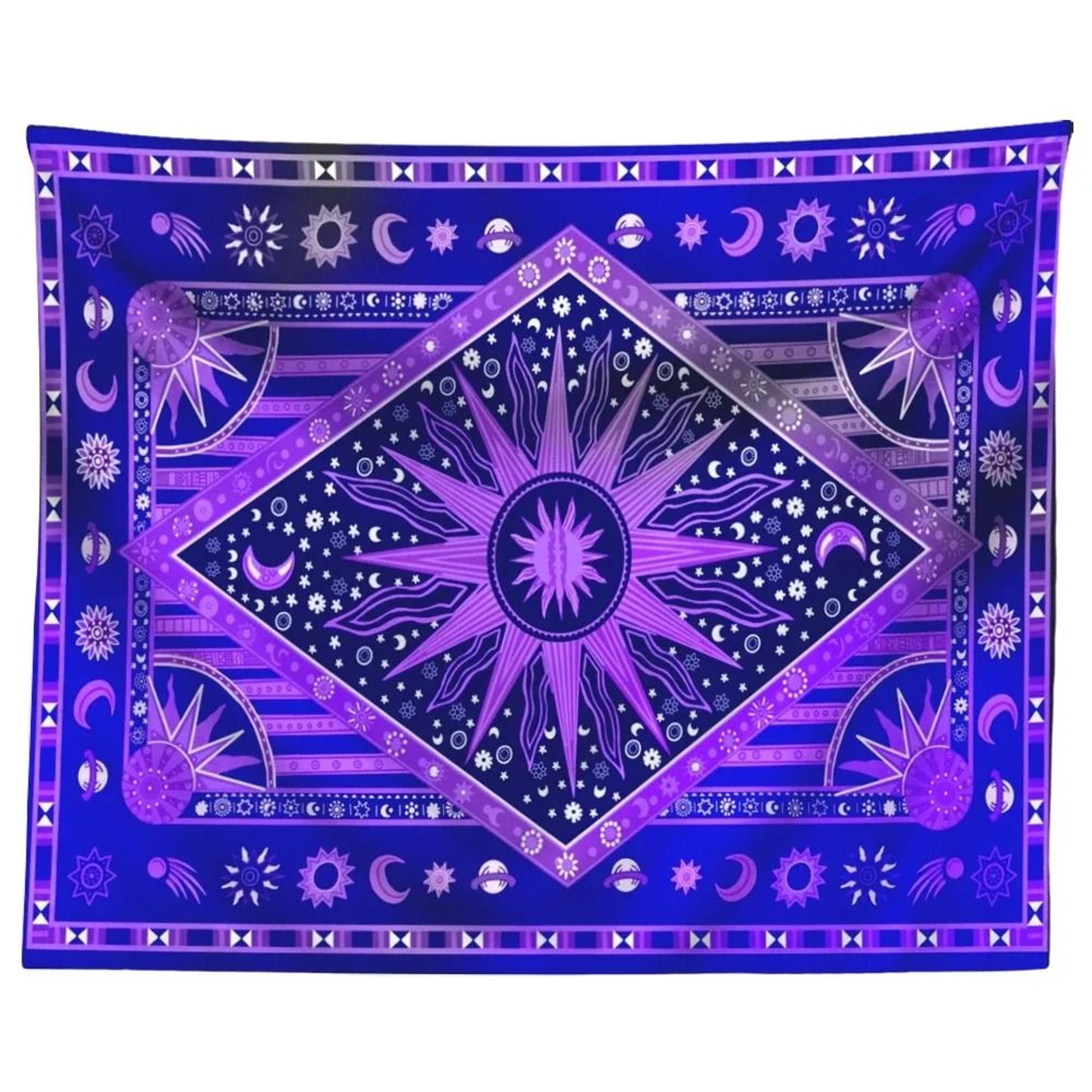 Indian Tarot  Mandala Divination Tapestry  Bohemian Hippie Wall Hanging For Bedroom Living Room  Ae 10