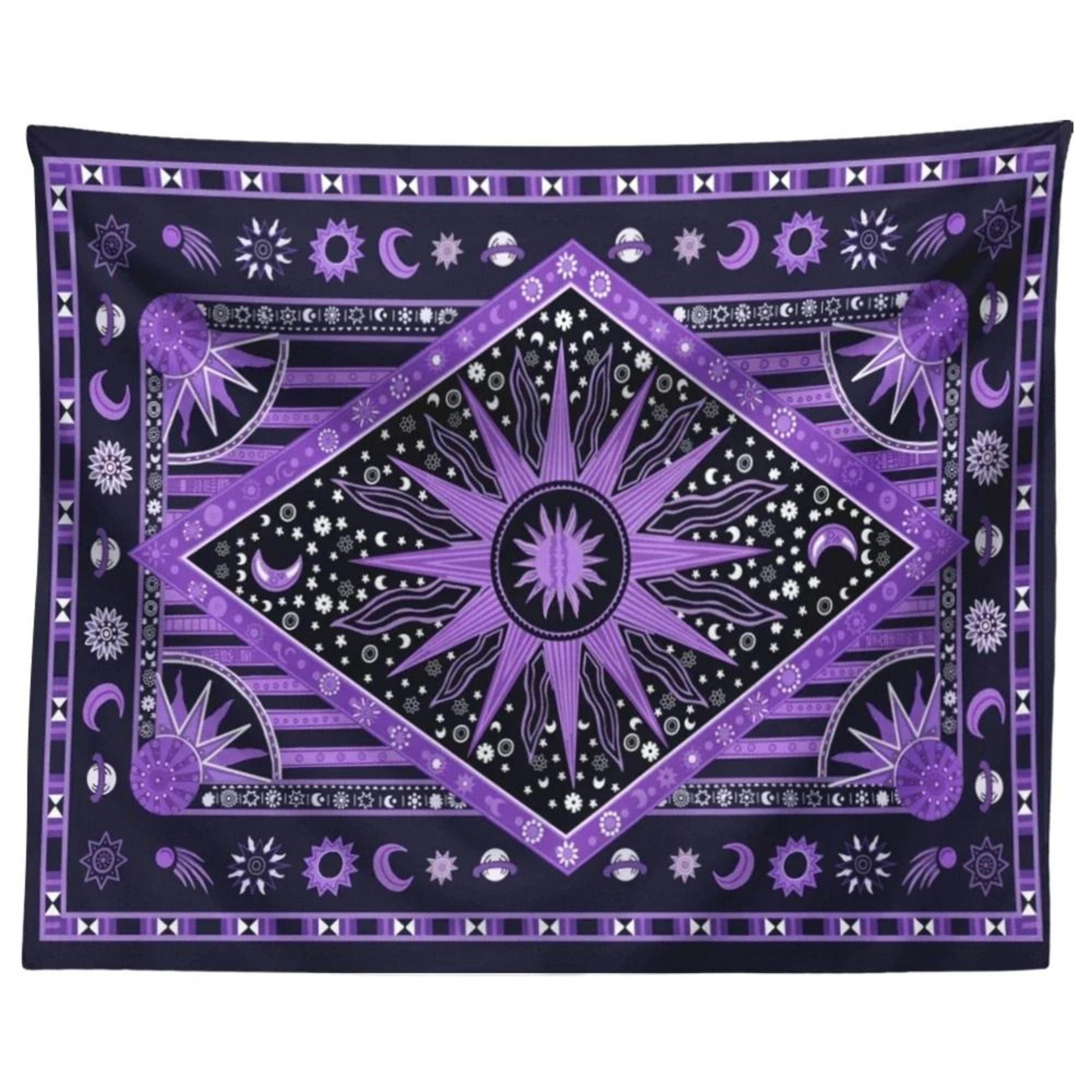 Indian Tarot  Mandala Divination Tapestry  Bohemian Hippie Wall Hanging For Bedroom Living Room  Ae 11