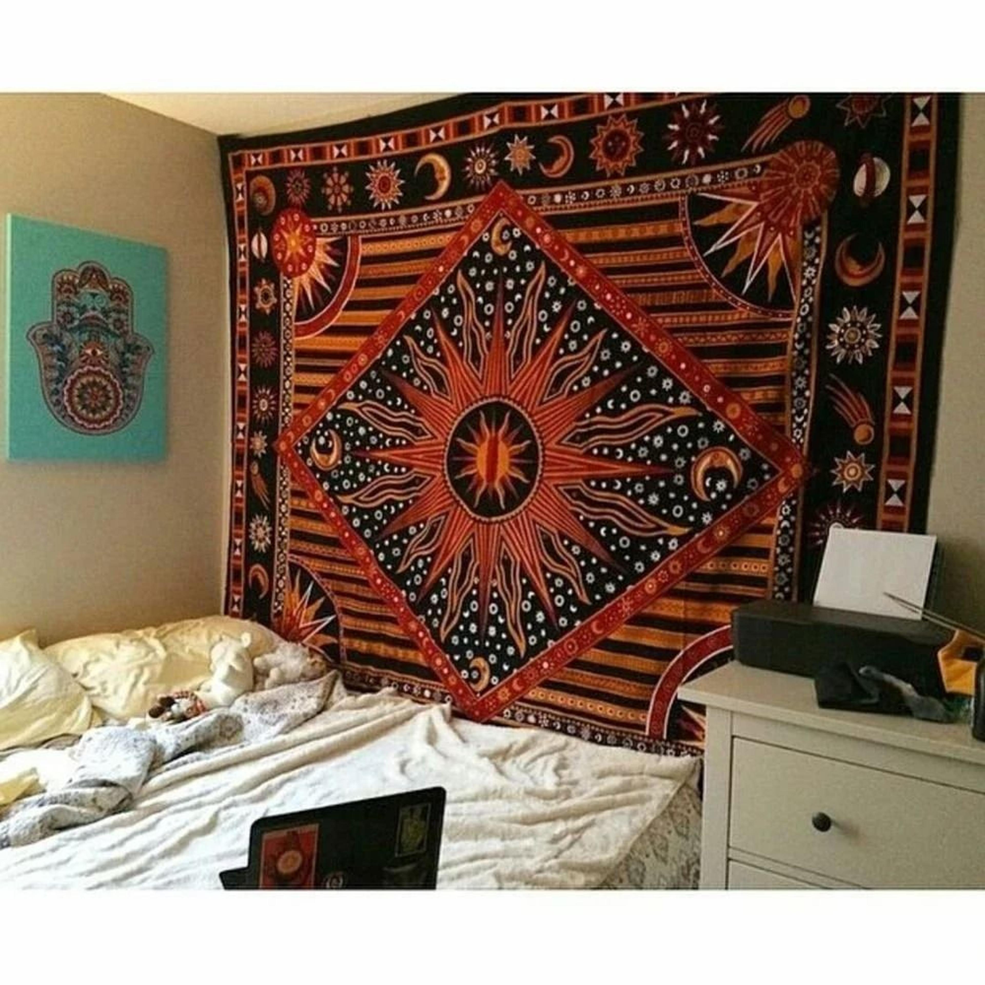 Indian Tarot  Mandala Divination Tapestry  Bohemian Hippie Wall Hanging For Bedroom Living Room  Ae 2