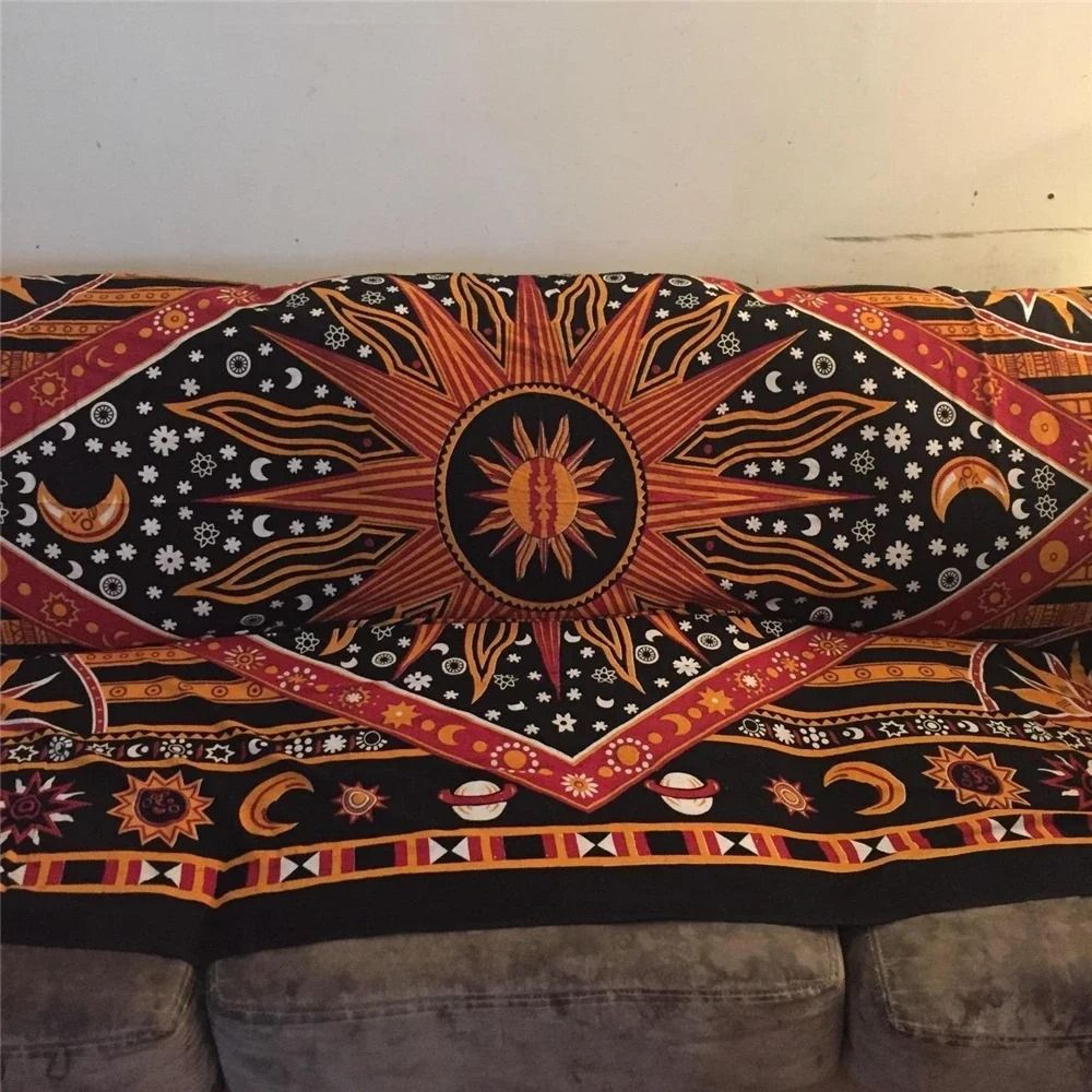 Indian Tarot  Mandala Divination Tapestry  Bohemian Hippie Wall Hanging For Bedroom Living Room  Ae 4