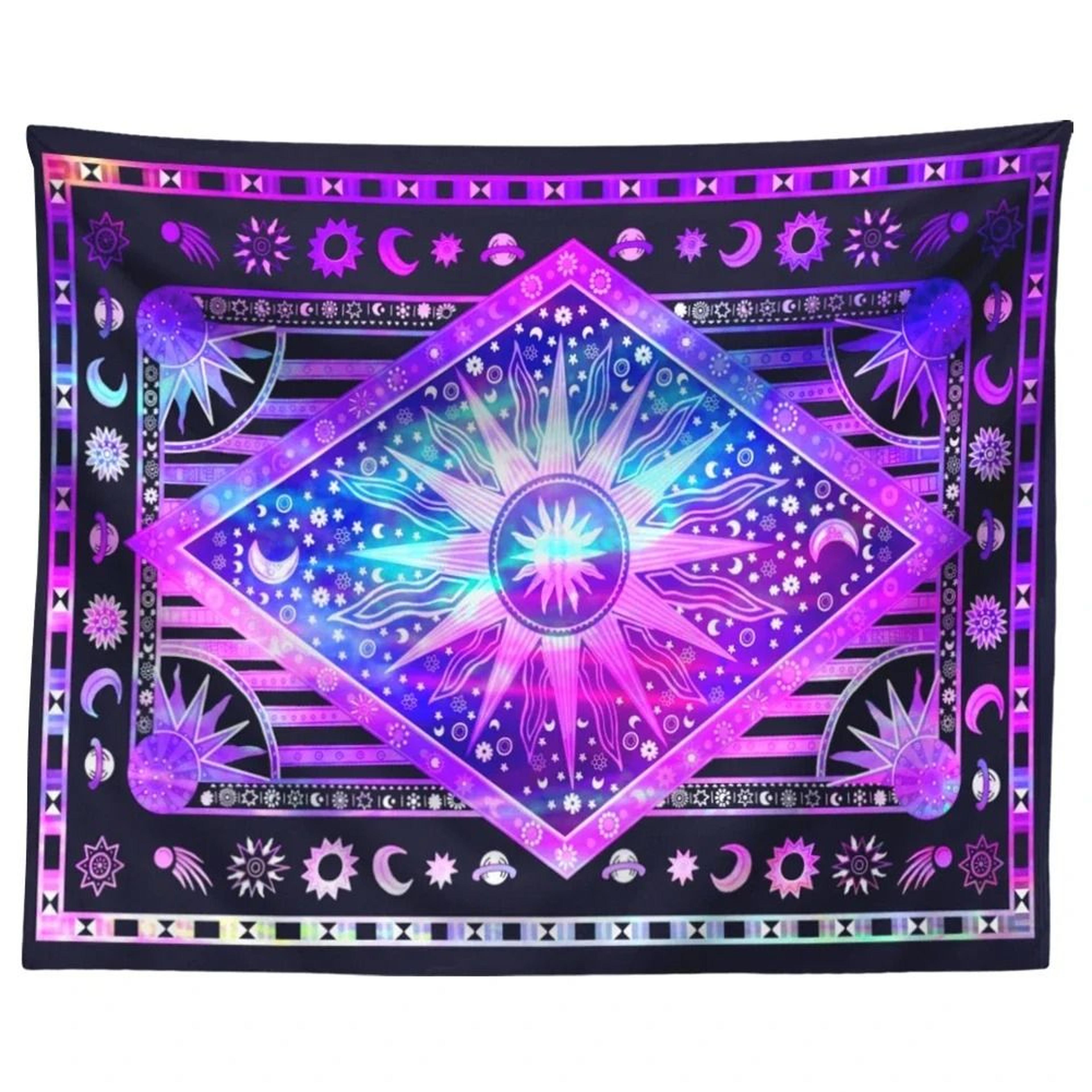 Indian Tarot  Mandala Divination Tapestry  Bohemian Hippie Wall Hanging For Bedroom Living Room  Ae 7