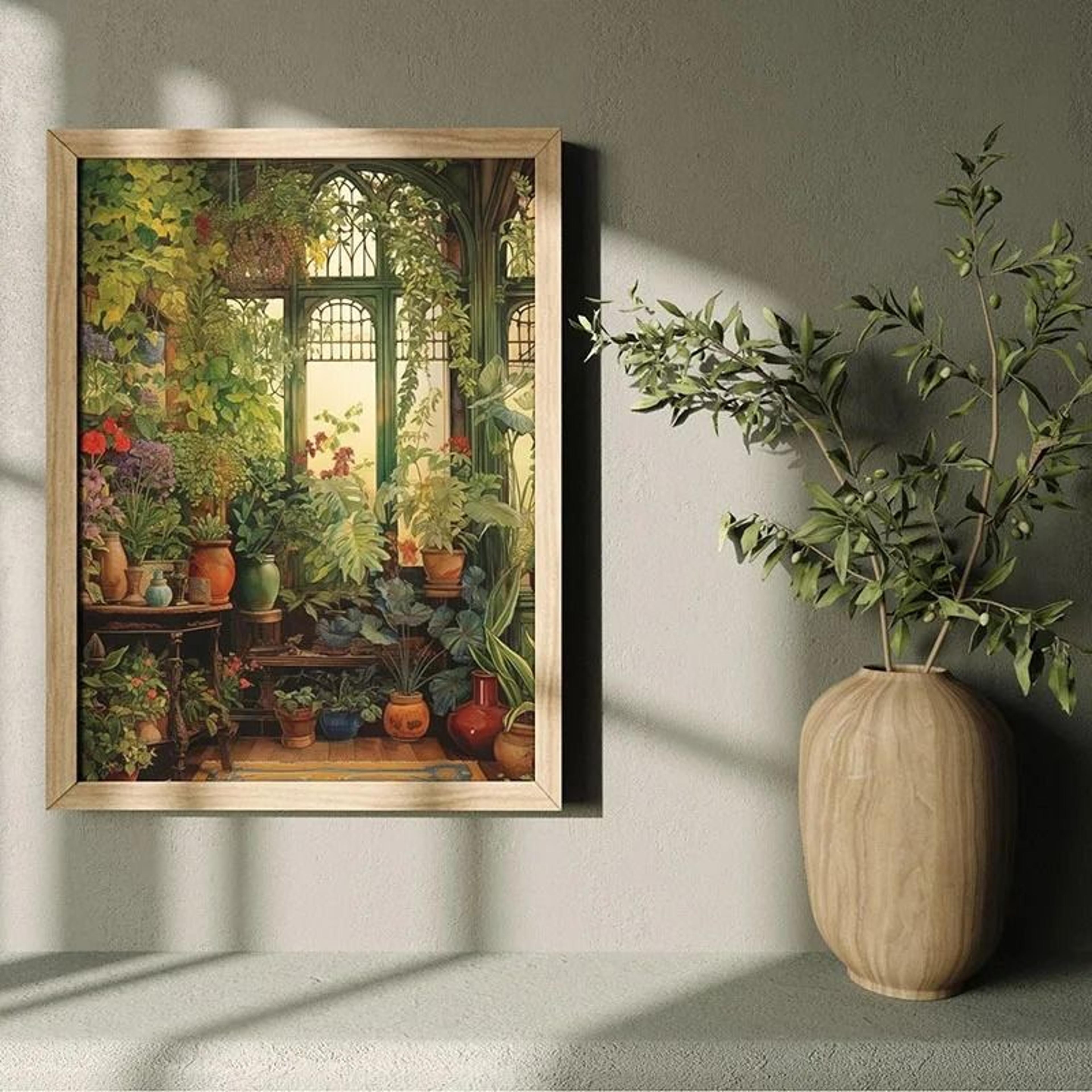 Green Botanical Leaves Canvas Art  Calming NatureInspired Prints For Modern Interiors 3