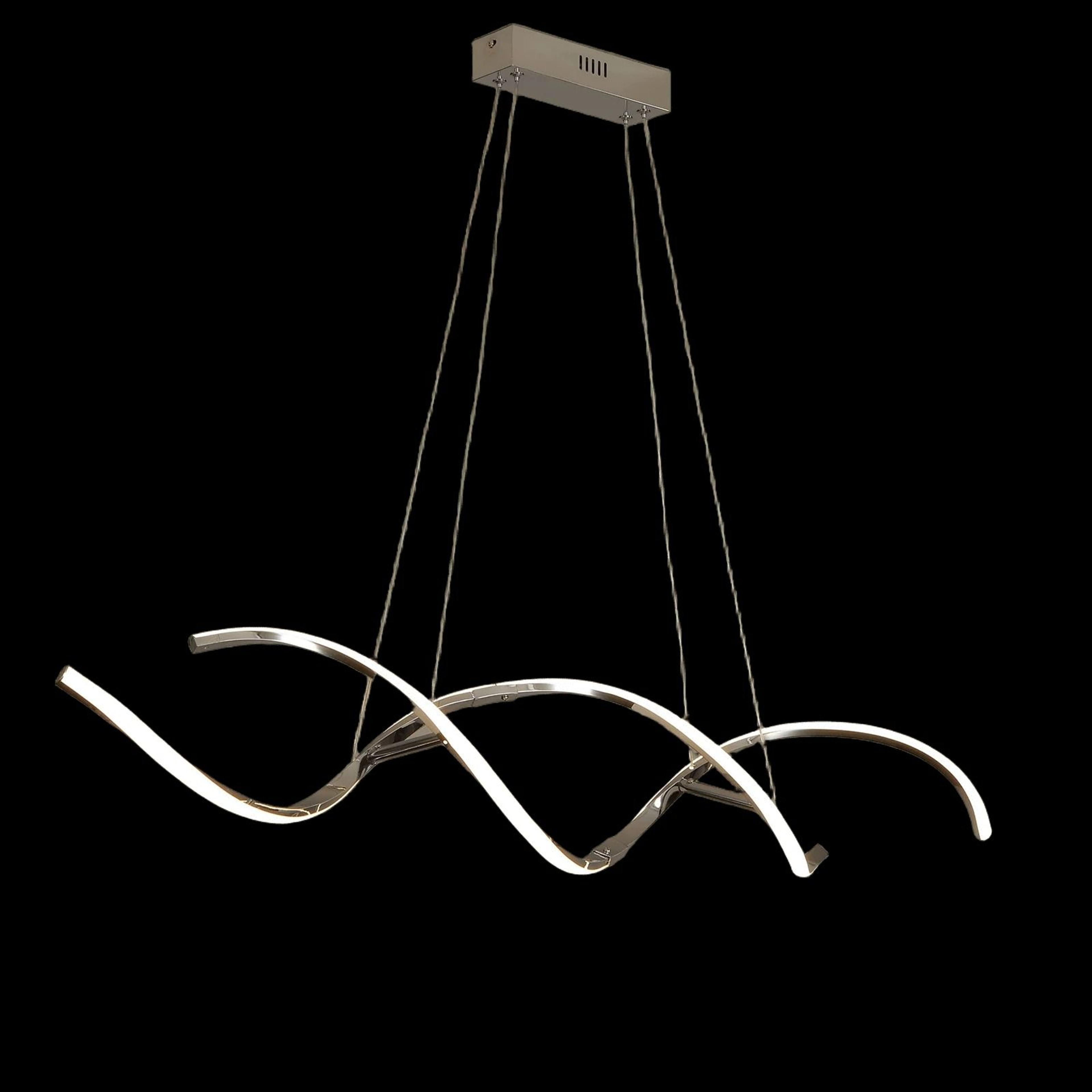 Modern Minimalist Linear Chandelier  HighDefinition LED Pendant Lighting For Dining Rooms Kitchen I 5