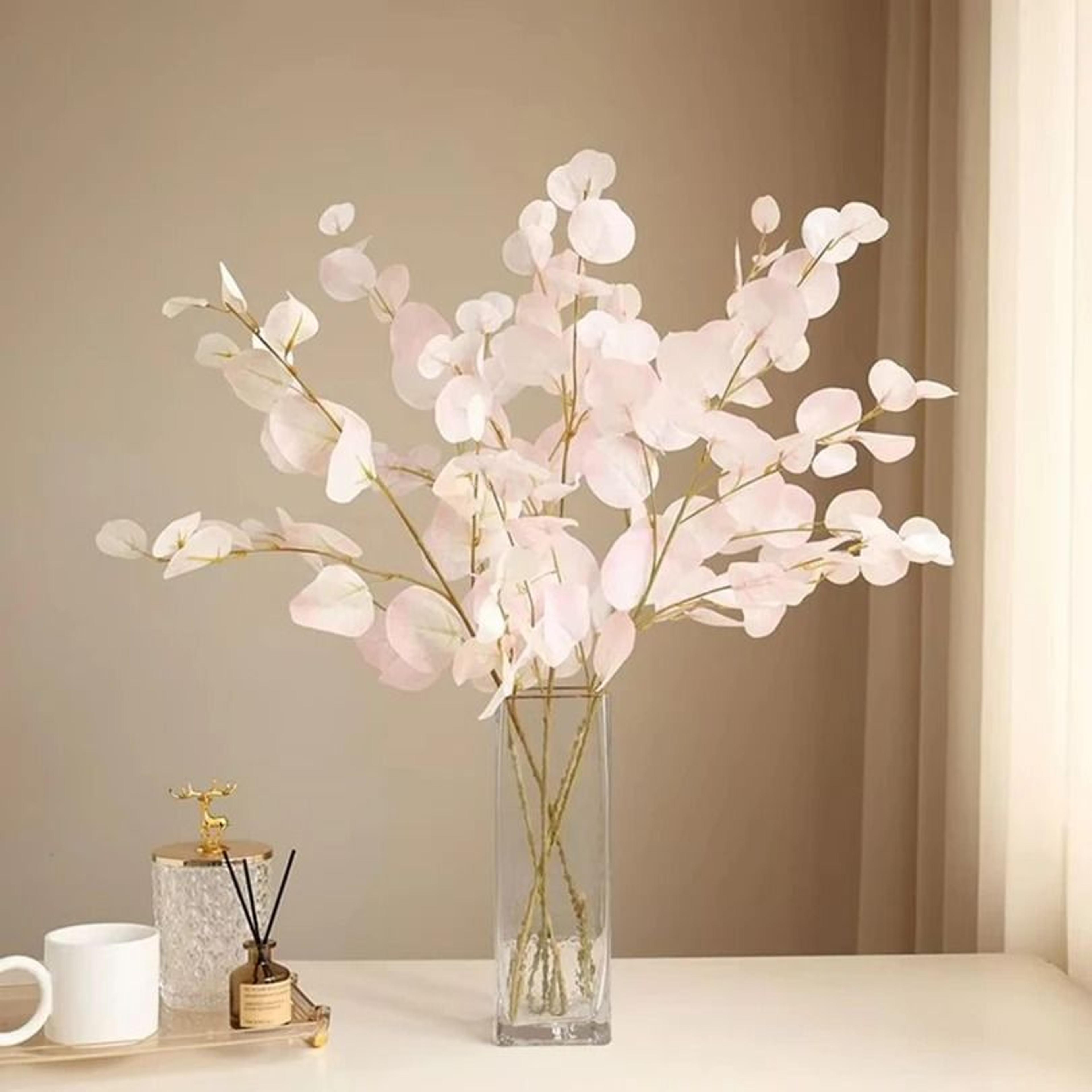 Artificial Long Pole Eucalyptus  HighDefinition Modern Faux Foliage For Vases  Minimalist Interior  3