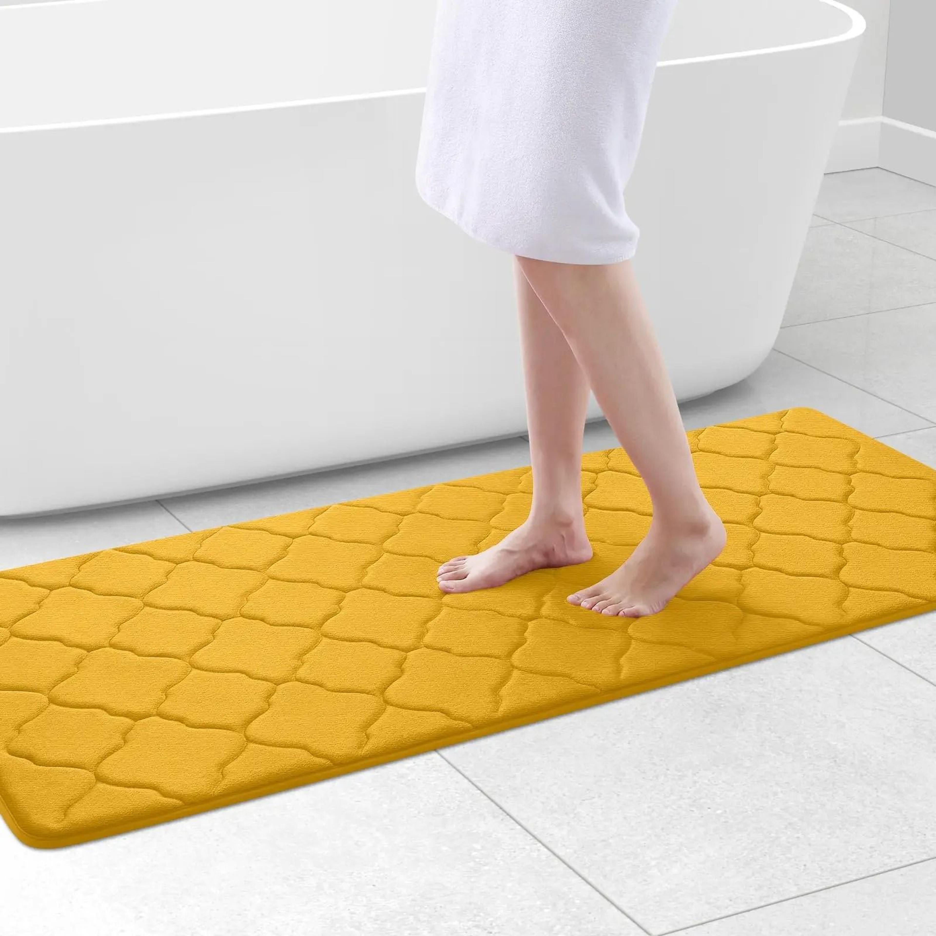 Homaxy Lattice Memory Foam Bath  Kitchen Mats 12