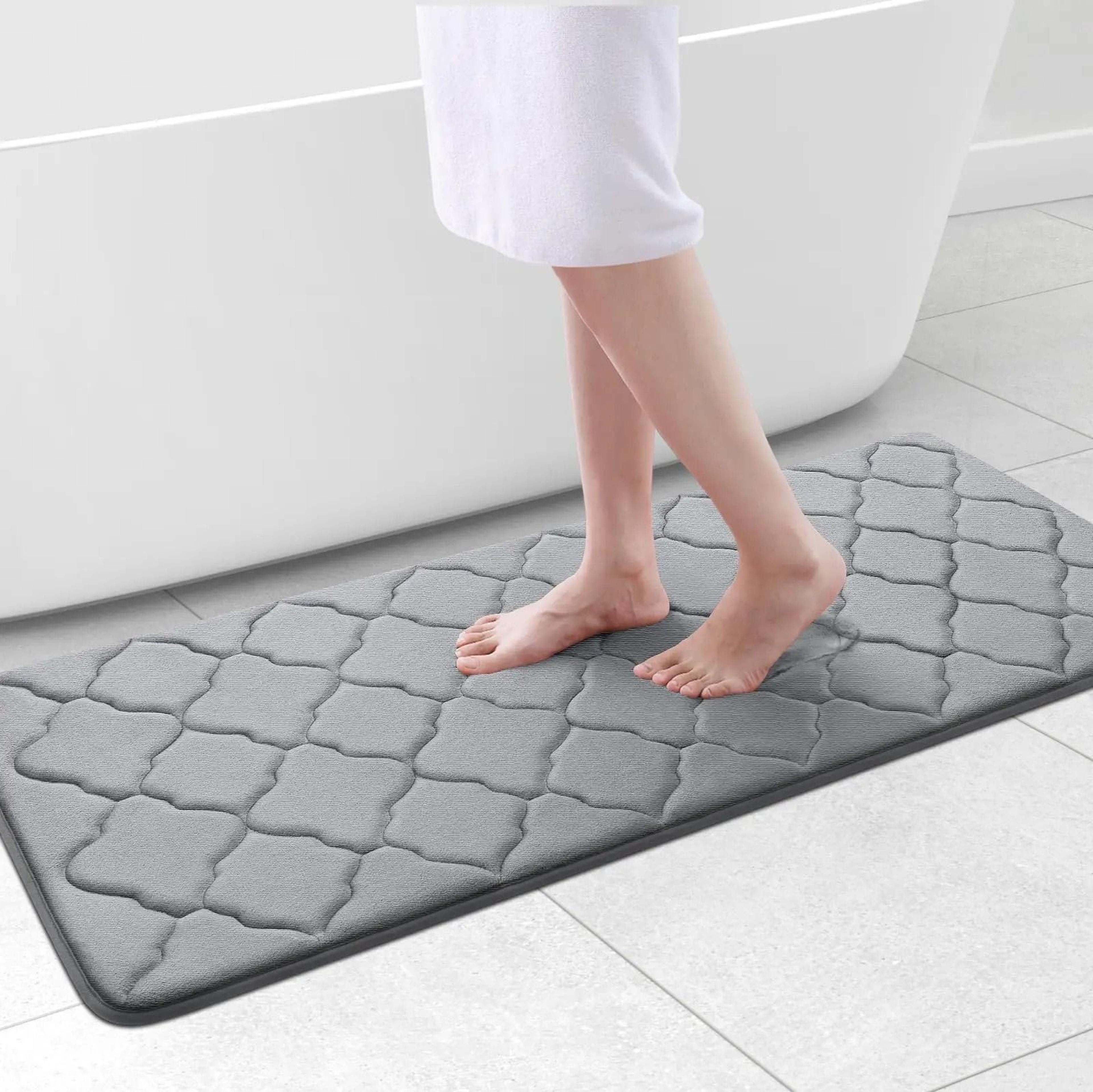 Homaxy Lattice Memory Foam Bath  Kitchen Mats 17