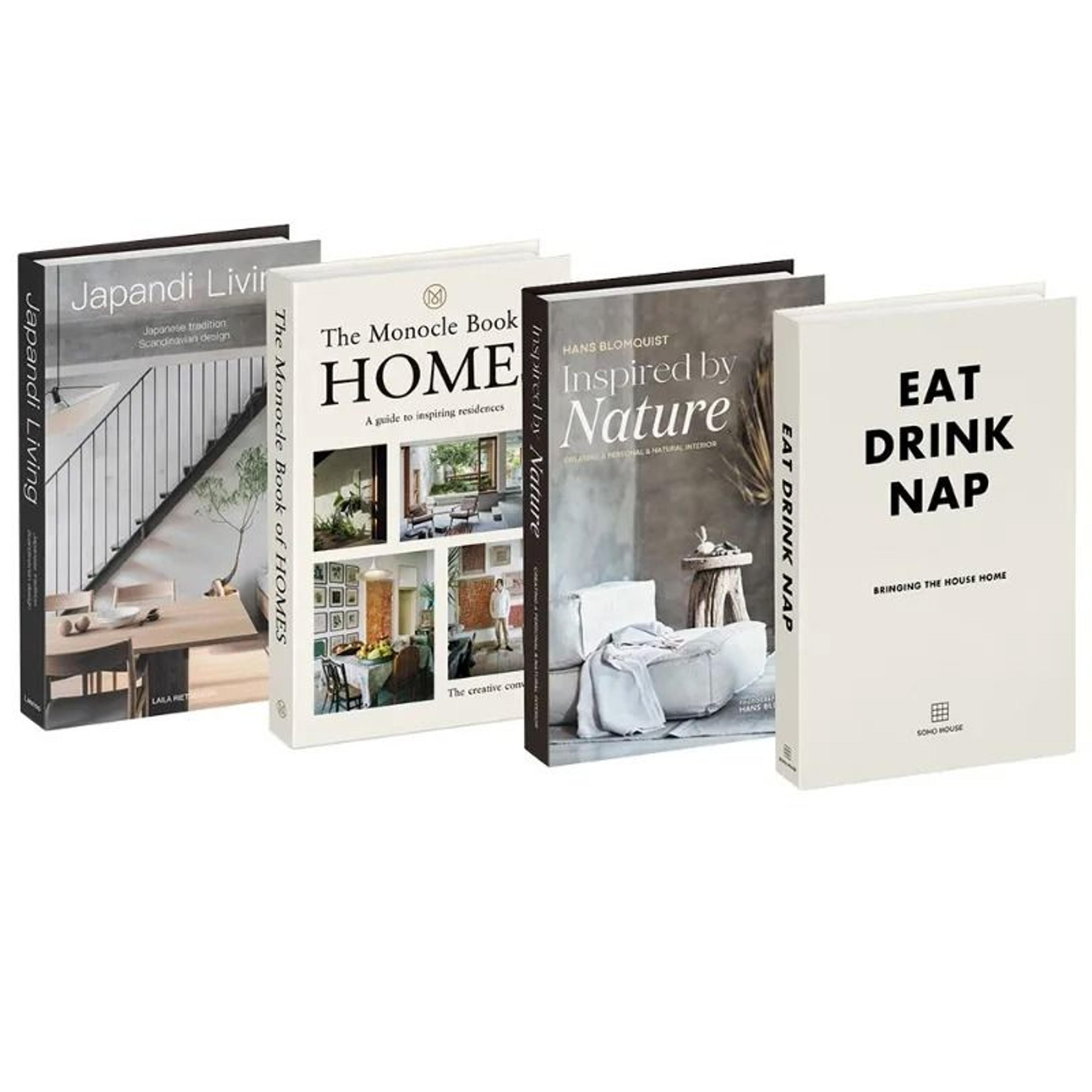 4Piece Designer Faux Book Set  HighDefinition Aesthetic Decor For Coffee Tables  Modern Bookshelves 8