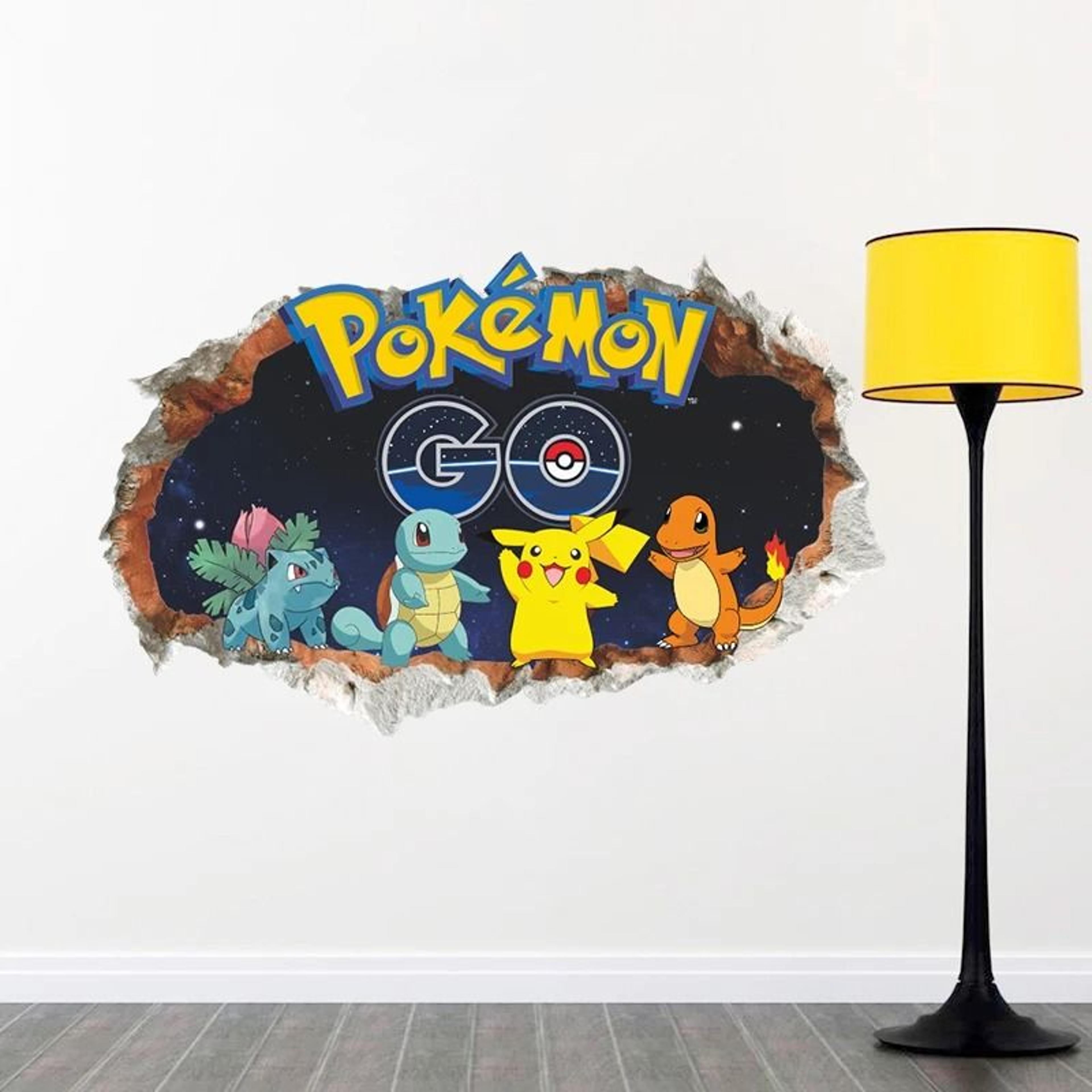 Cartoon Pikachu Wall Decal  HighDefinition Joyful Mural For Kids Room Sanctuaries 5