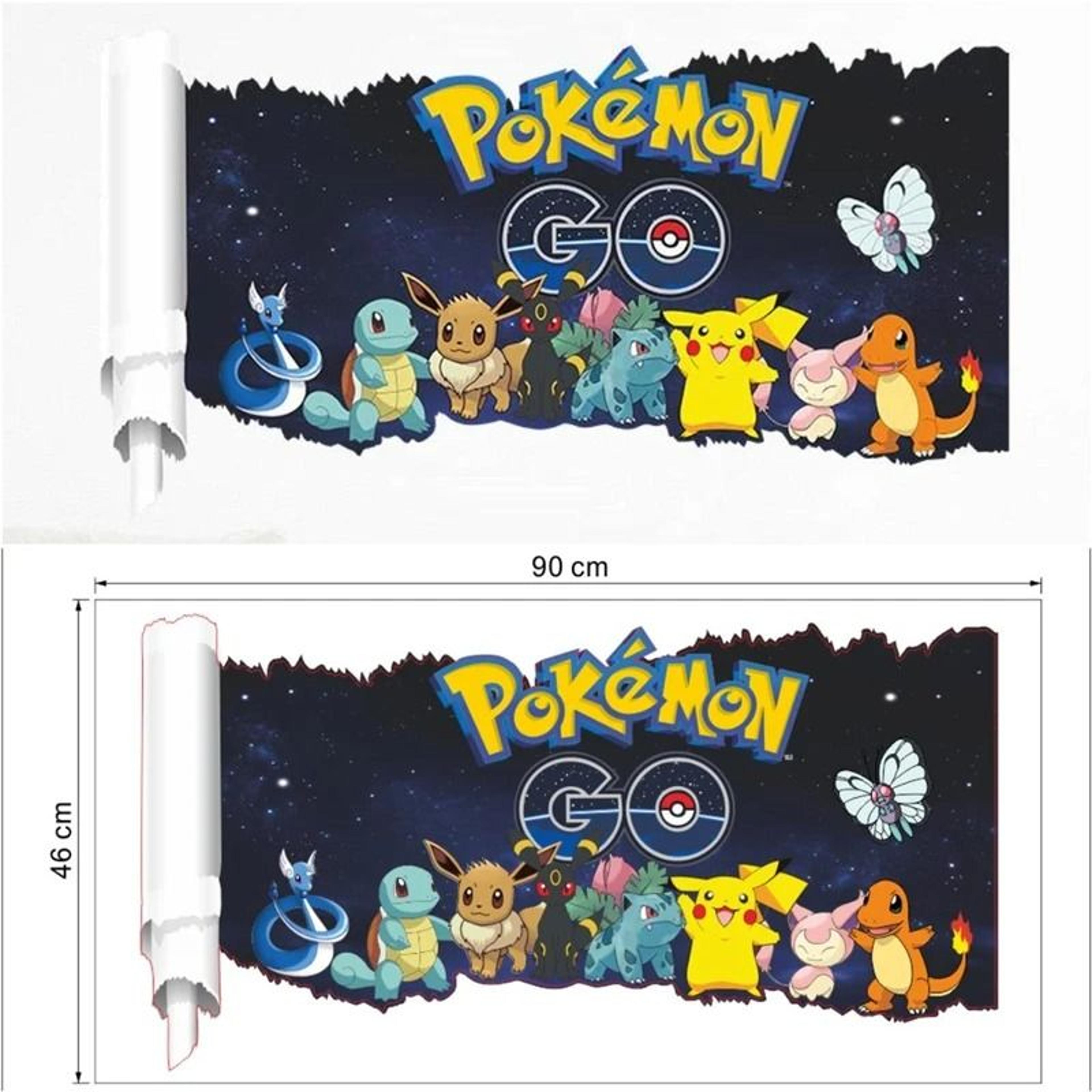Cartoon Pikachu Wall Decal  HighDefinition Joyful Mural For Kids Room Sanctuaries 18