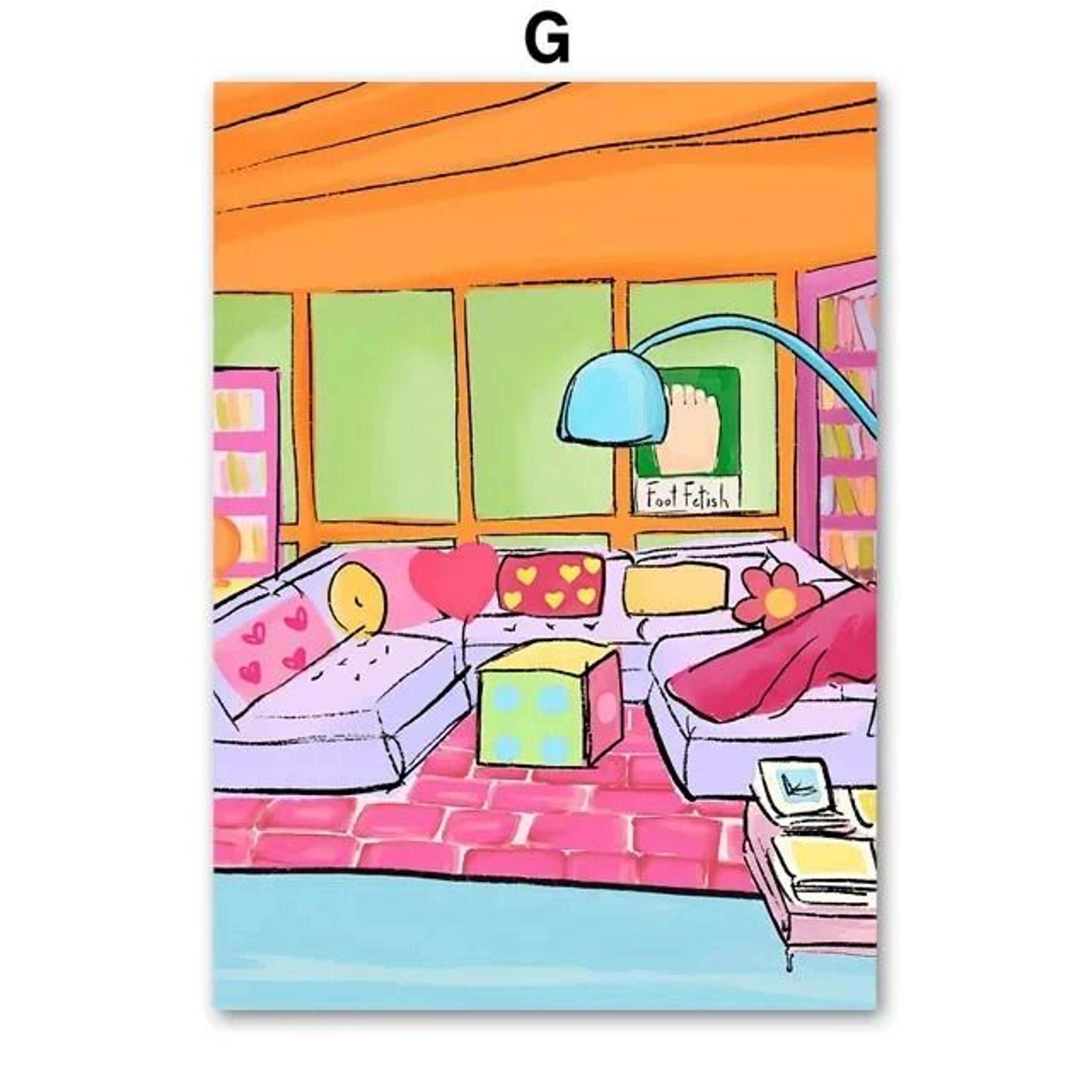 Colorful Life Abstract Series  HighDefinition Surrealist Canvas Art 11