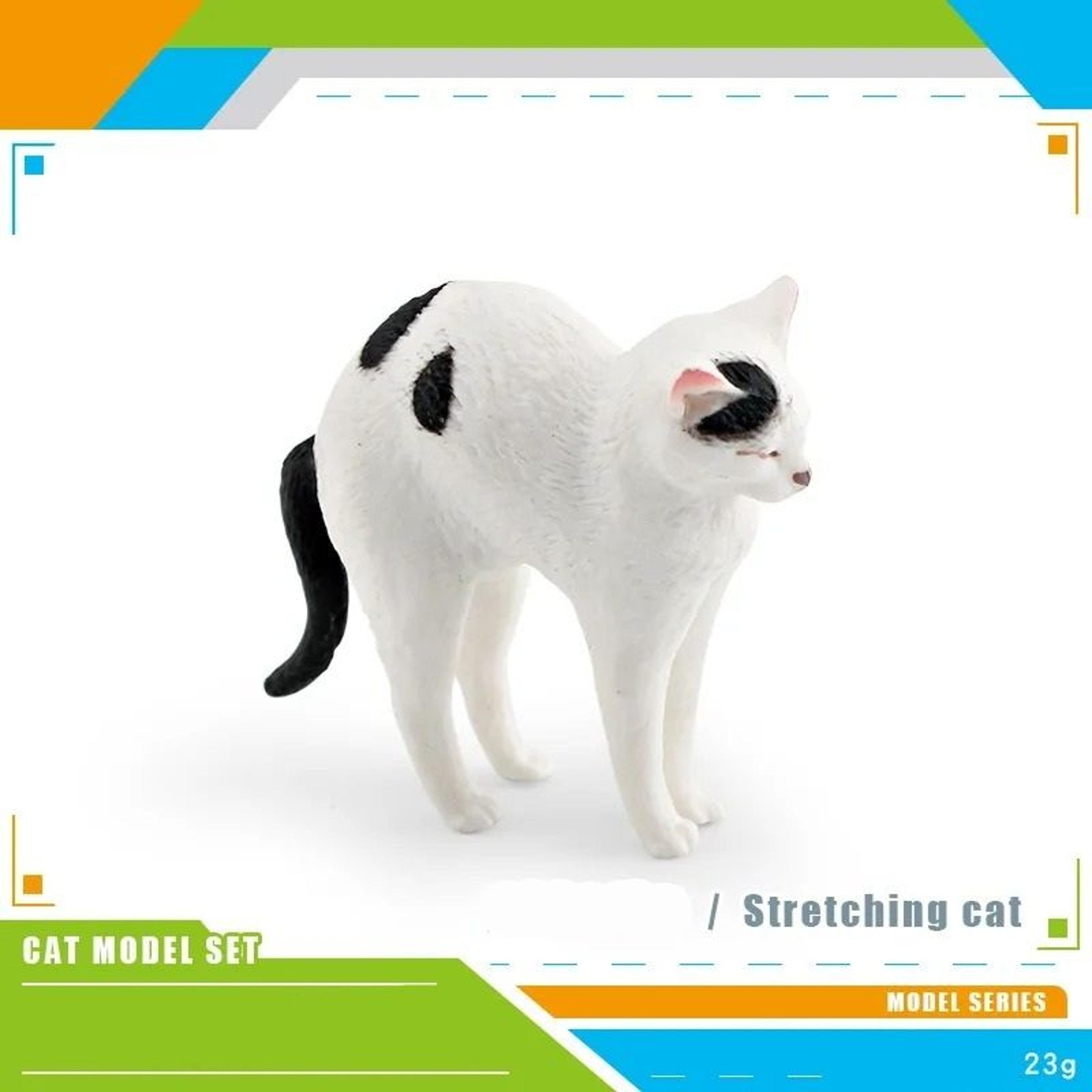 Feline Narrative Sculpture  HighDefinition Lying Orange Cat Architectural Ornament 16