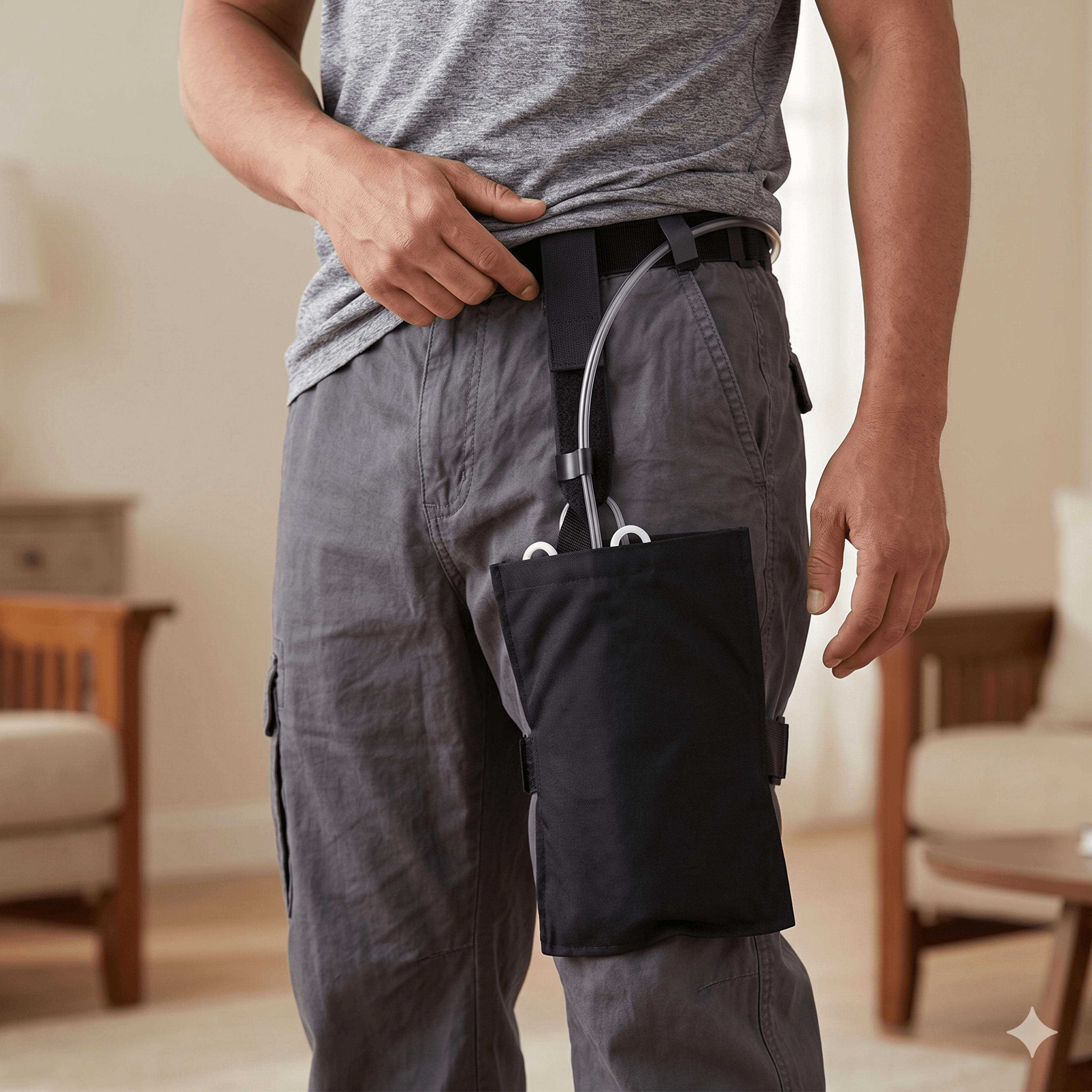 urinary drainage bag waist pouch external catheter collection holder lightweight storage