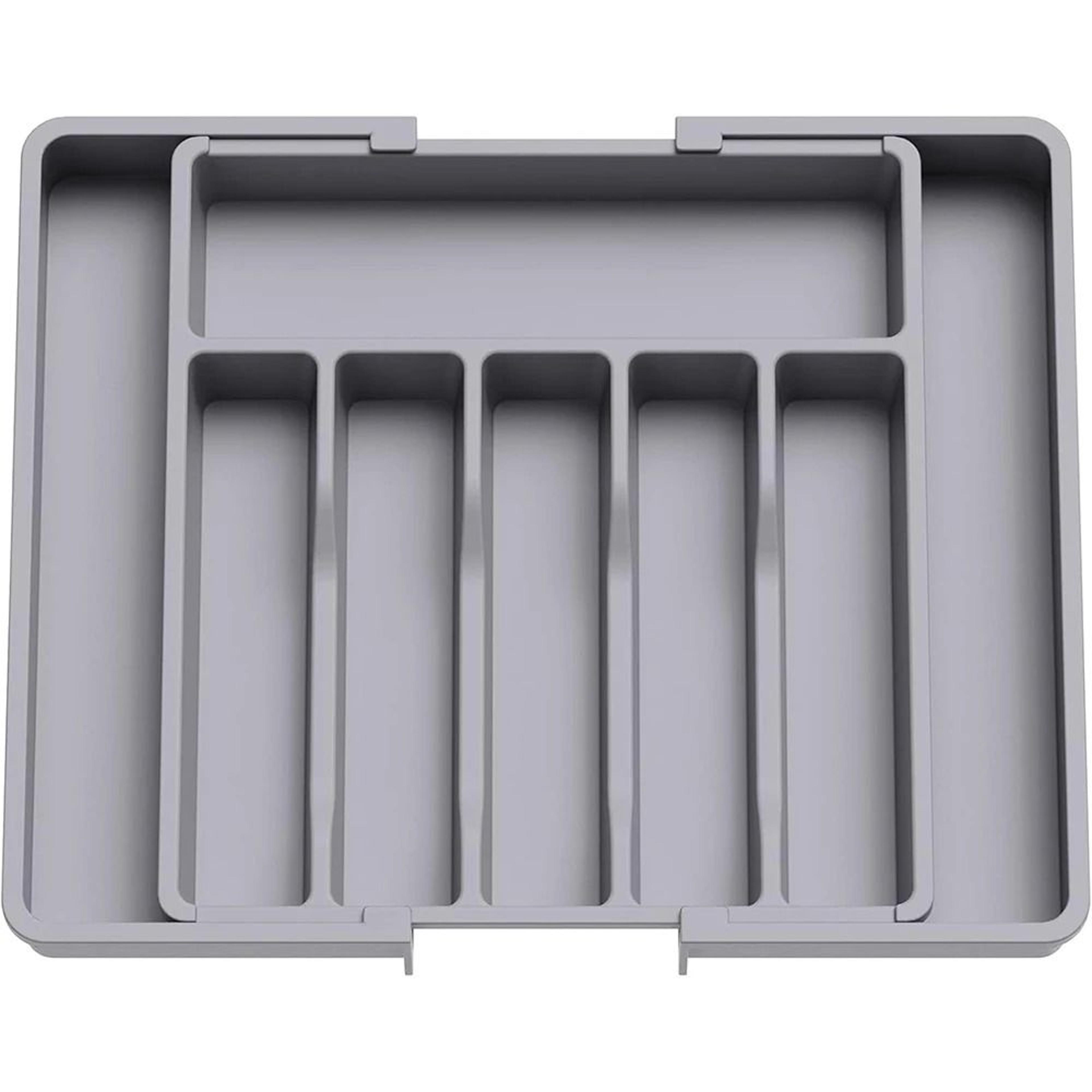 Expandable Silverware Utensil Tray  Adjustable Kitchen Drawer Organizer  Retractable Flatware  Cutl 9