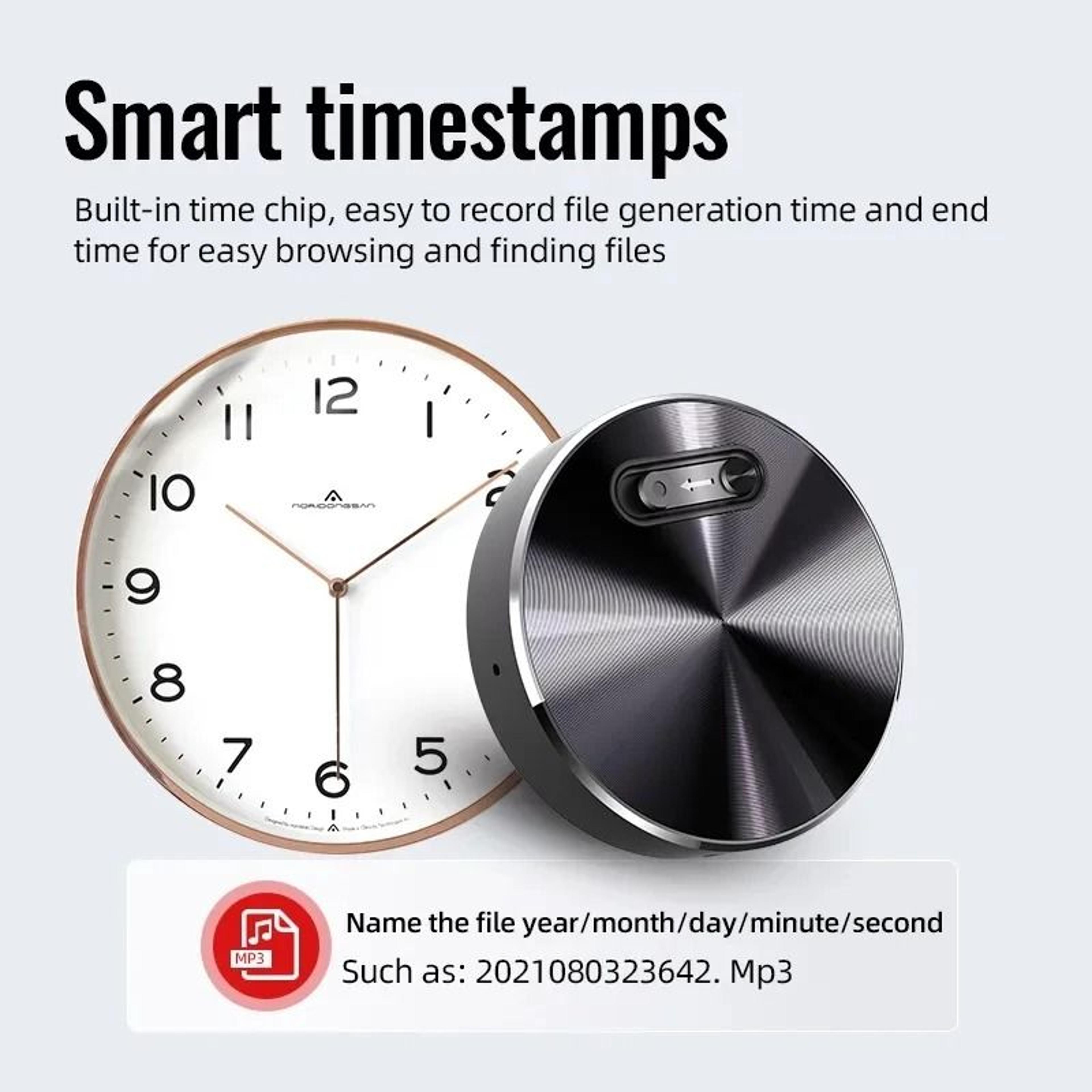 32GB Keychain Mini Voice Recorder  HD Noise Reduction Dictaphone  Sound Activated Pro Audio  MP3 Pl 3