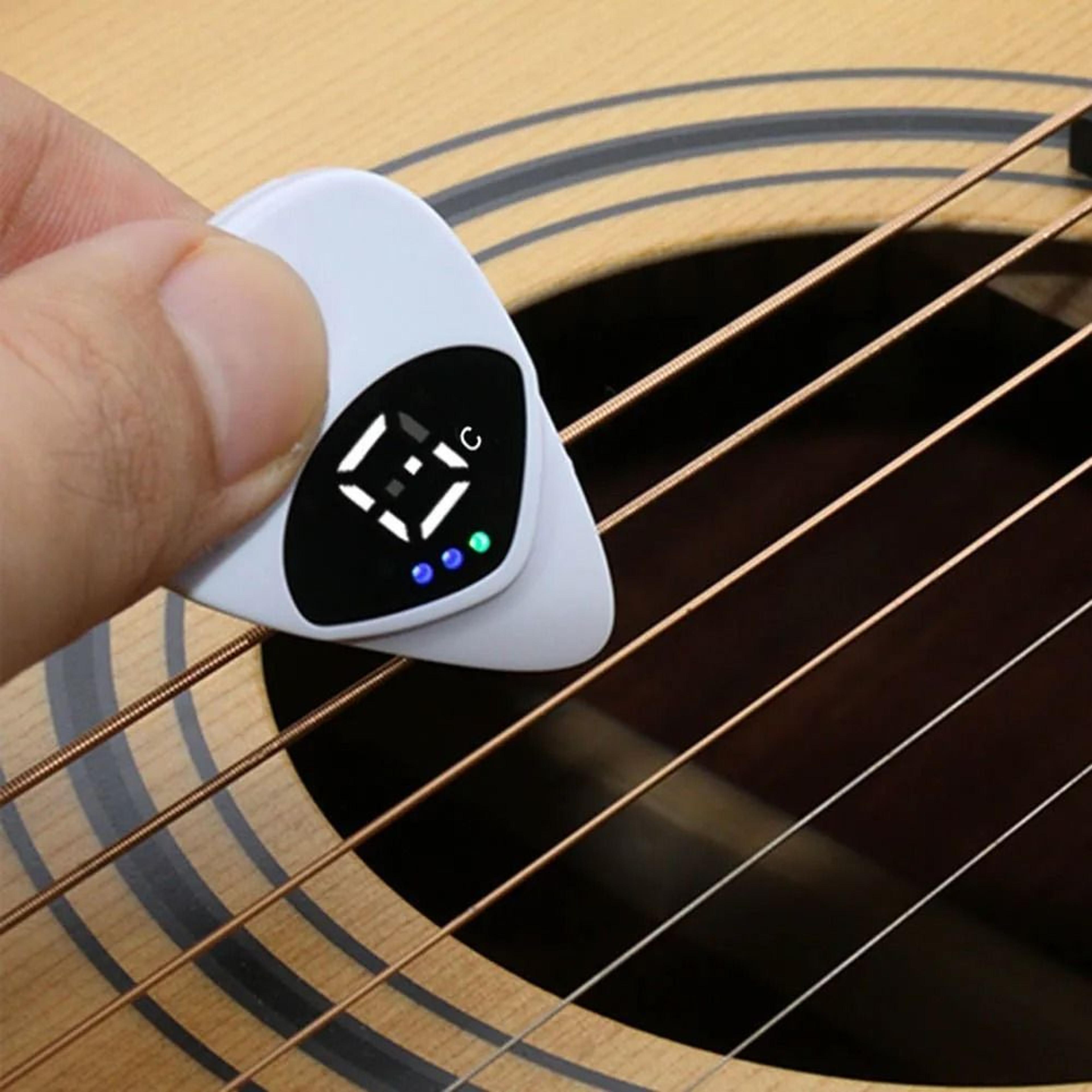 2in1 Guitar Pick Tuner  Integrated Digital Precision Tuner  Performance Pick  Professional String A 2