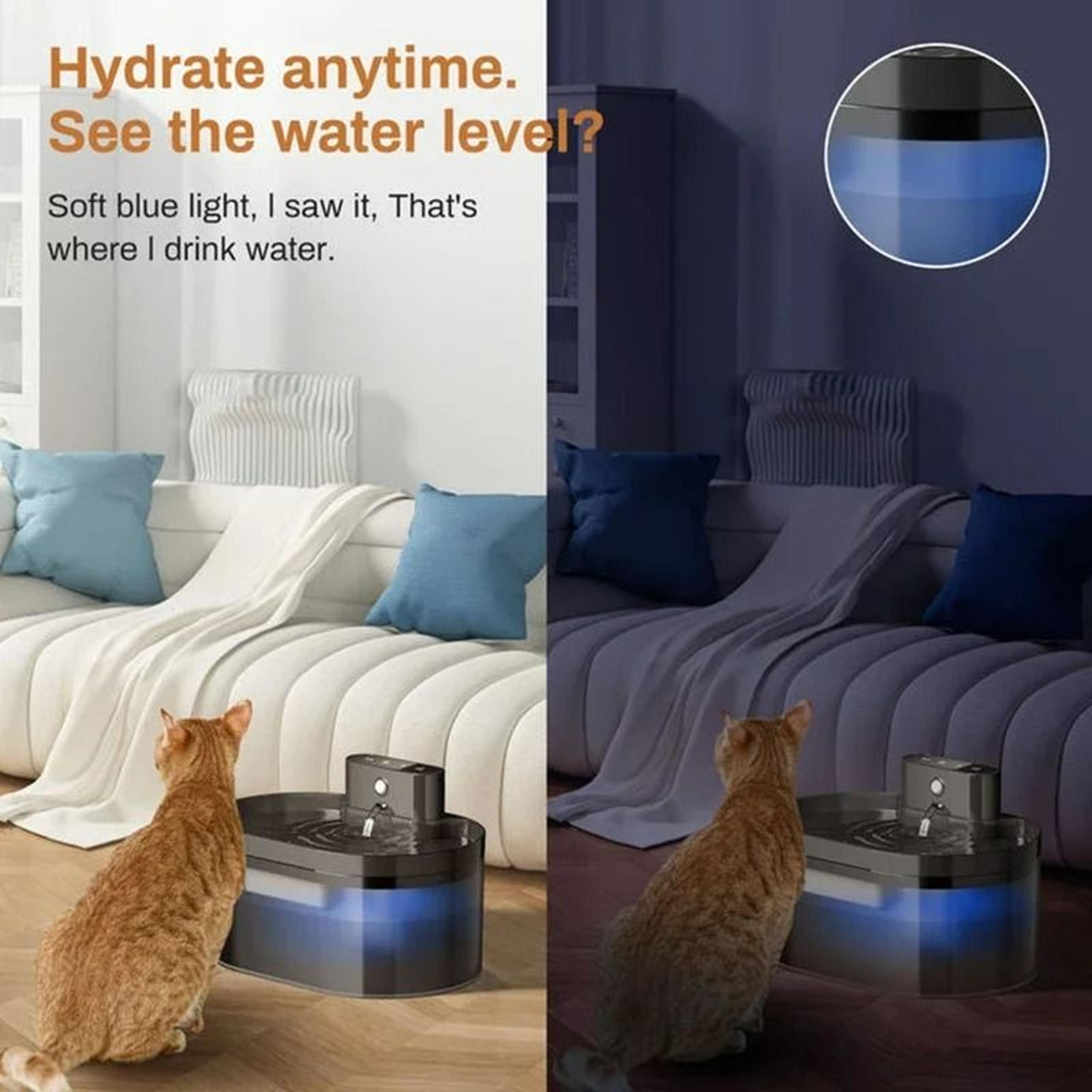 Wireless Smart Automatic Cat Water Fountain With Motion Sensor 5
